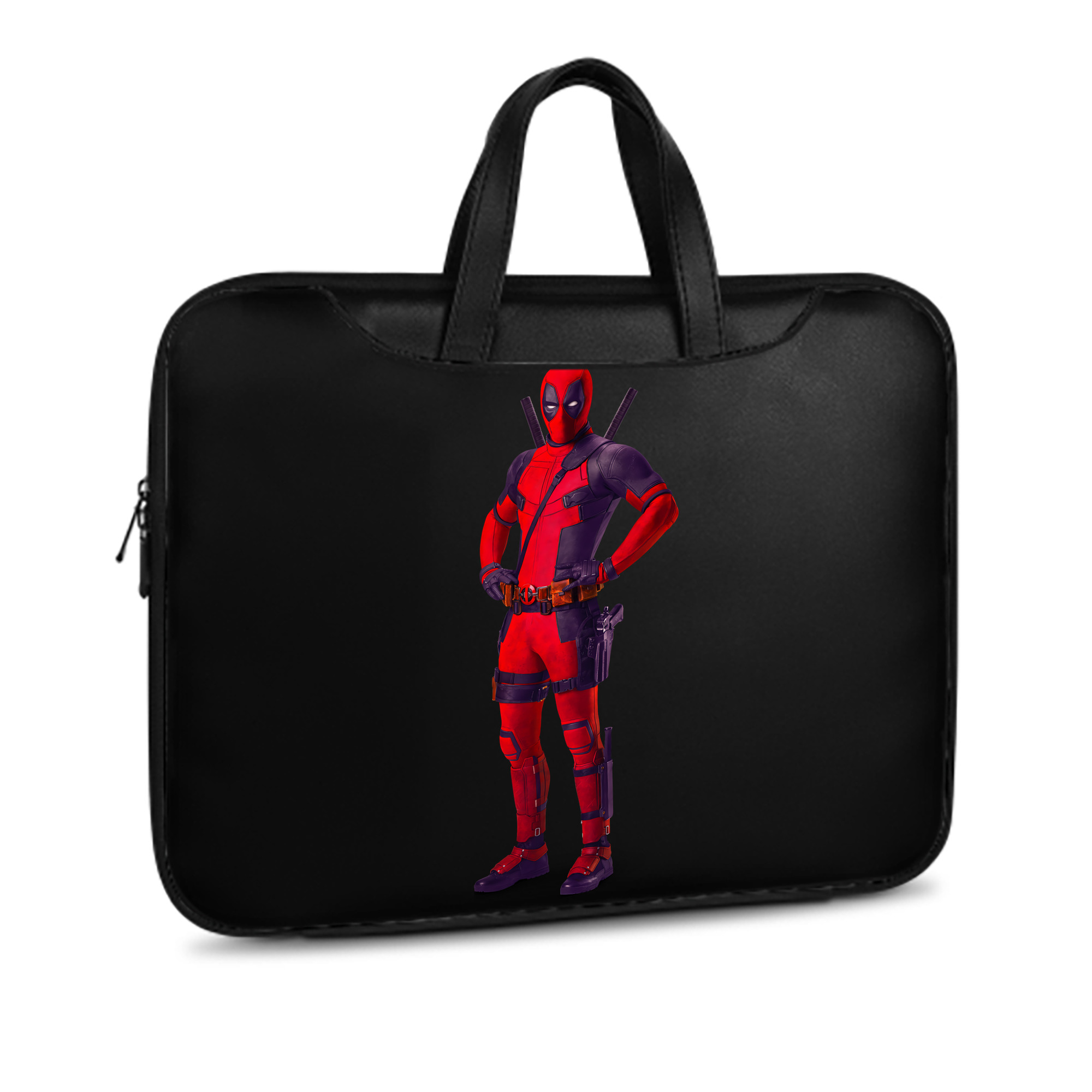 （画像用） Deadpool デッドプール レザーラップトップバッグ　ノートパソコンケース