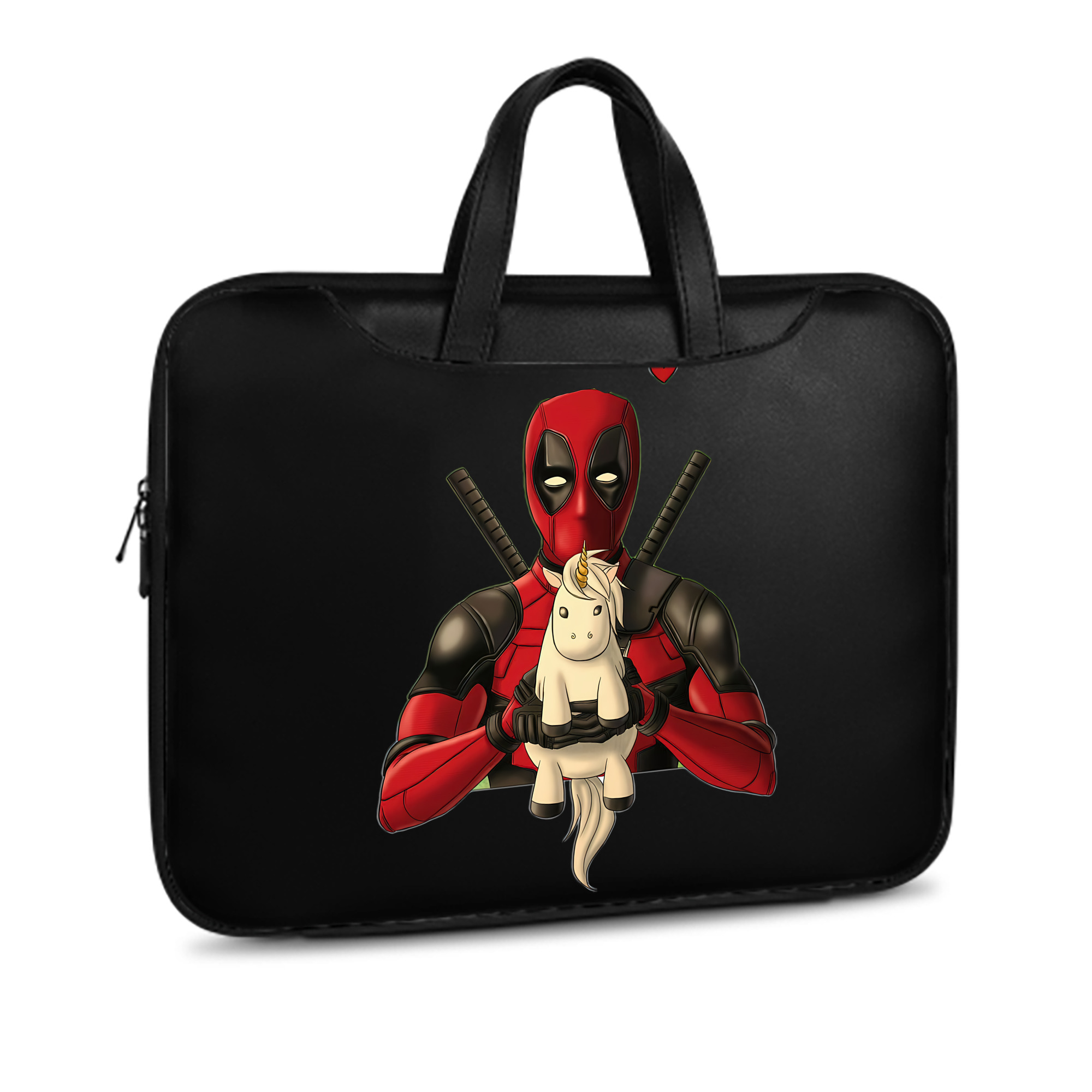 （画像用） Deadpool デッドプール レザーラップトップバッグ　ノートパソコンケース