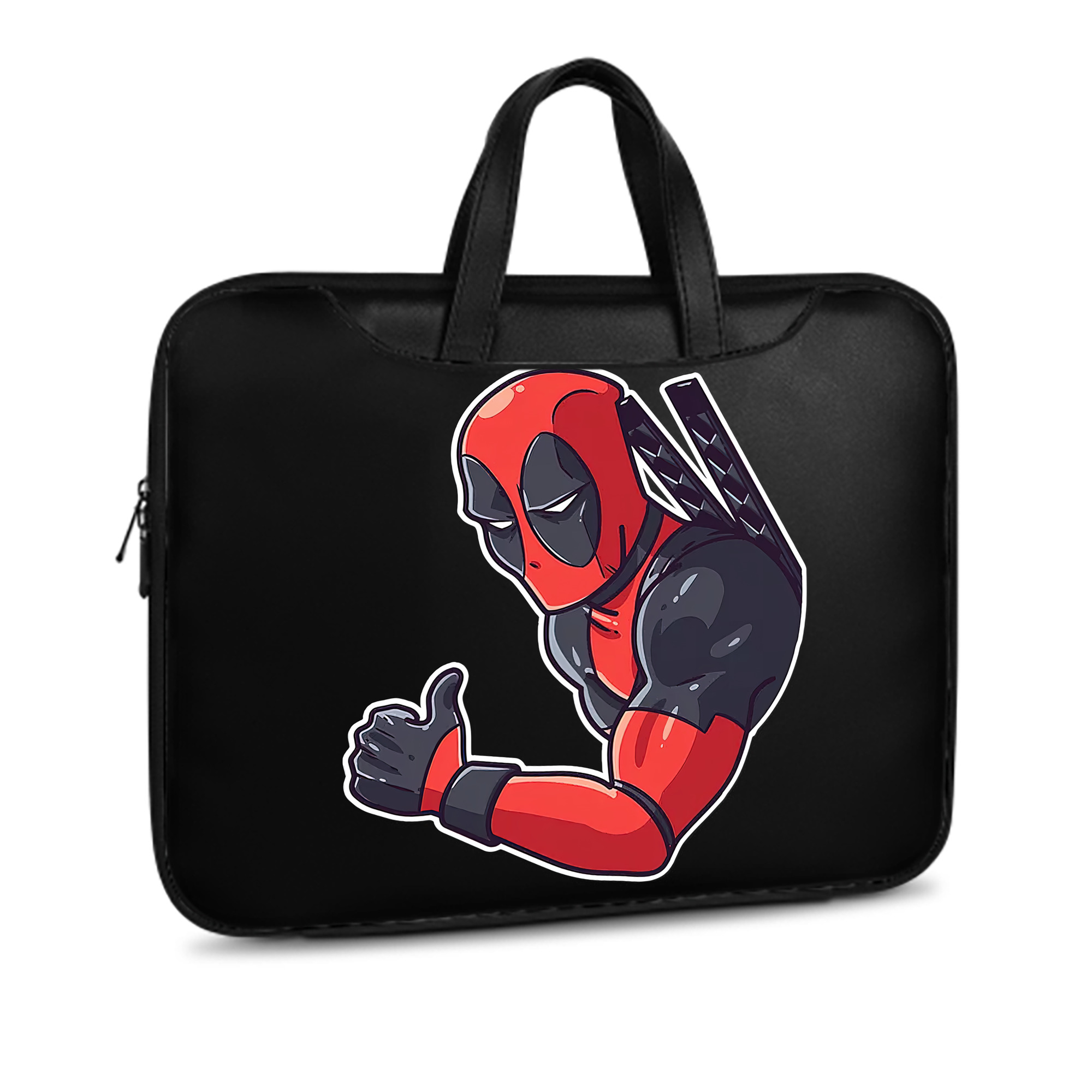 （画像用） Deadpool デッドプール レザーラップトップバッグ　ノートパソコンケース