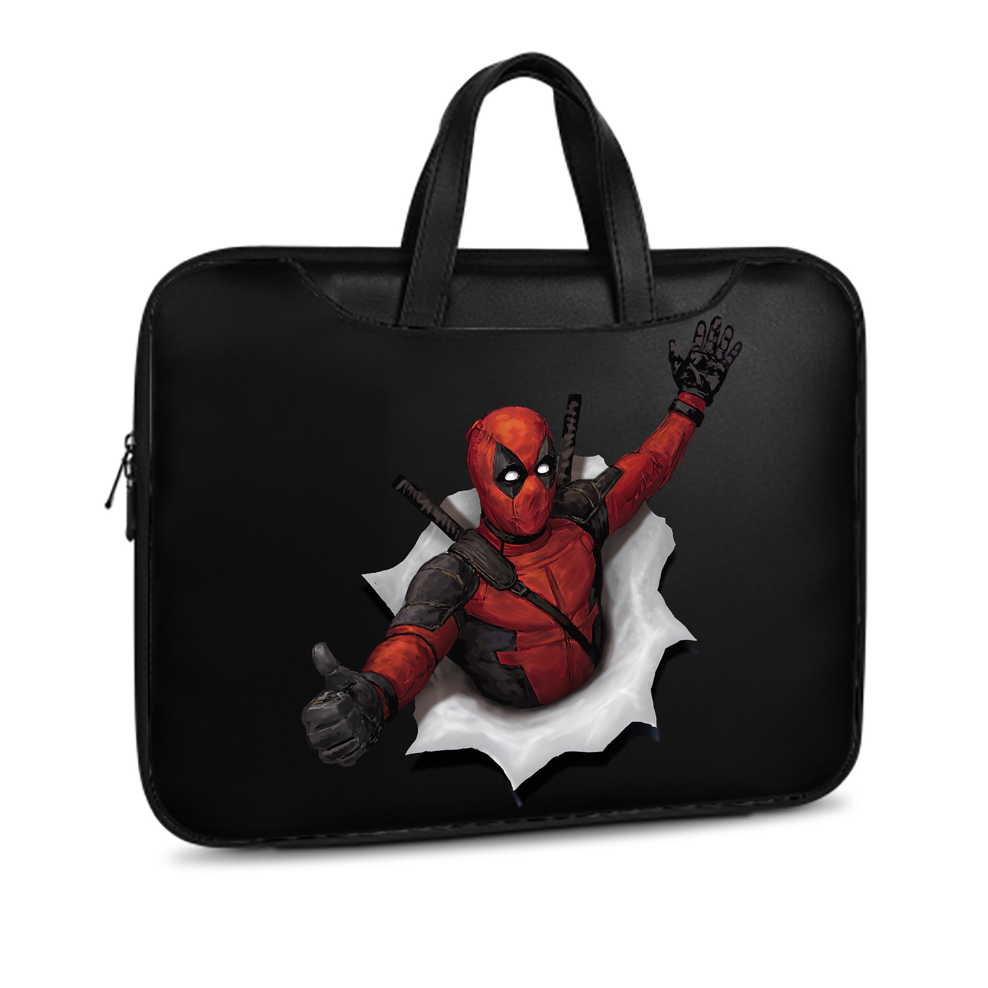 （画像用） Deadpool デッドプール レザーラップトップバッグ　ノートパソコンケース