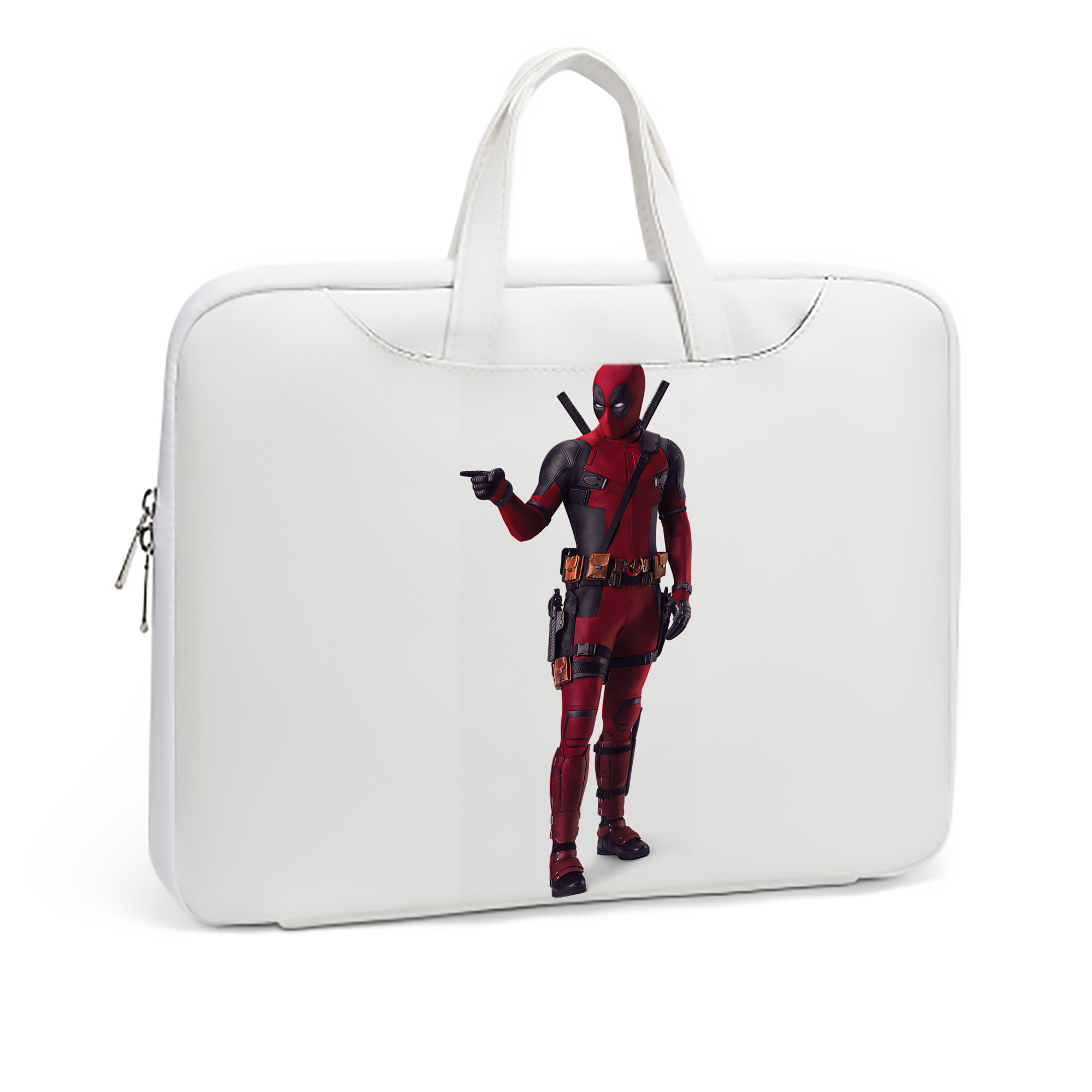 （画像用） Deadpool デッドプール レザーラップトップバッグ　ノートパソコンケース