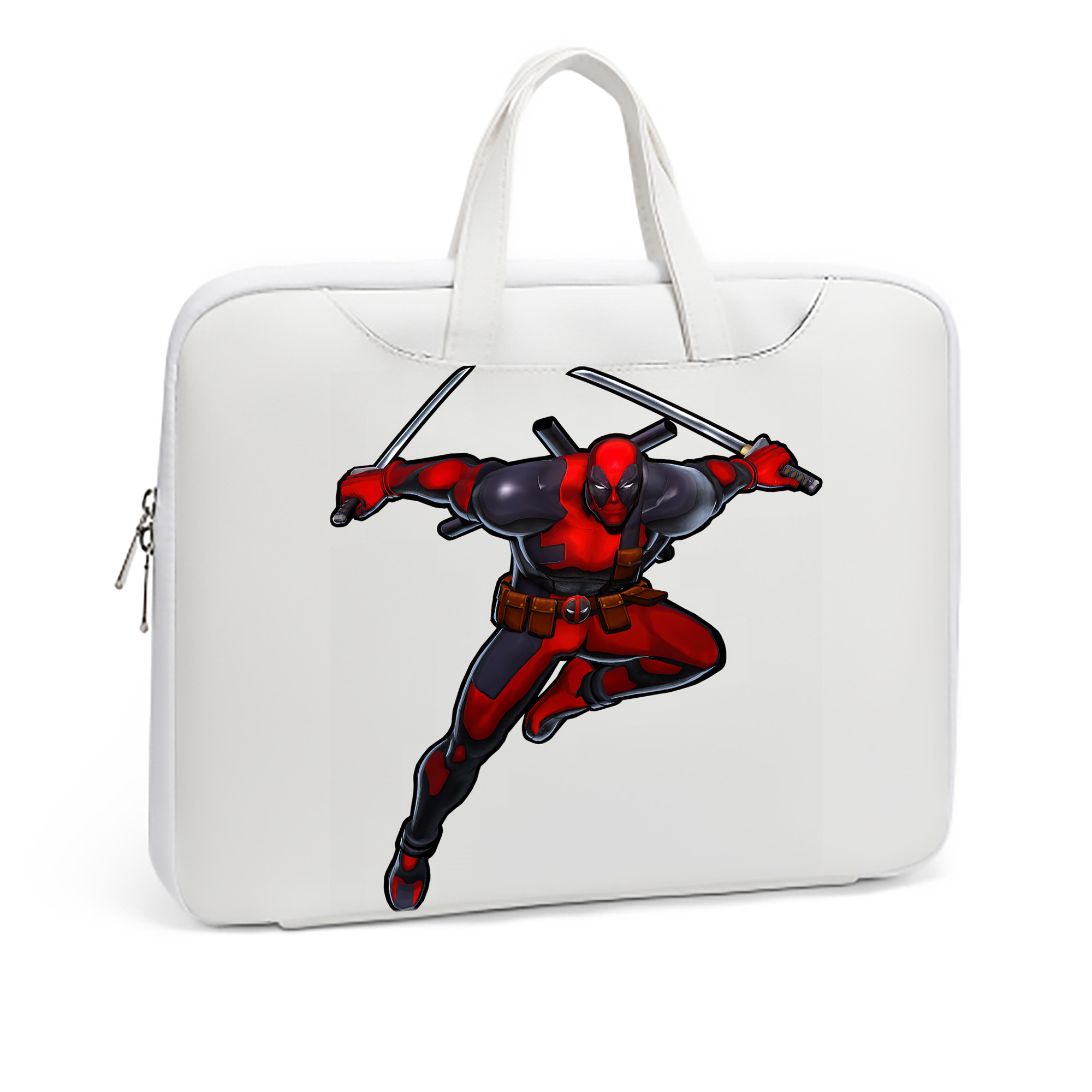 （画像用） Deadpool デッドプール レザーラップトップバッグ　ノートパソコンケース