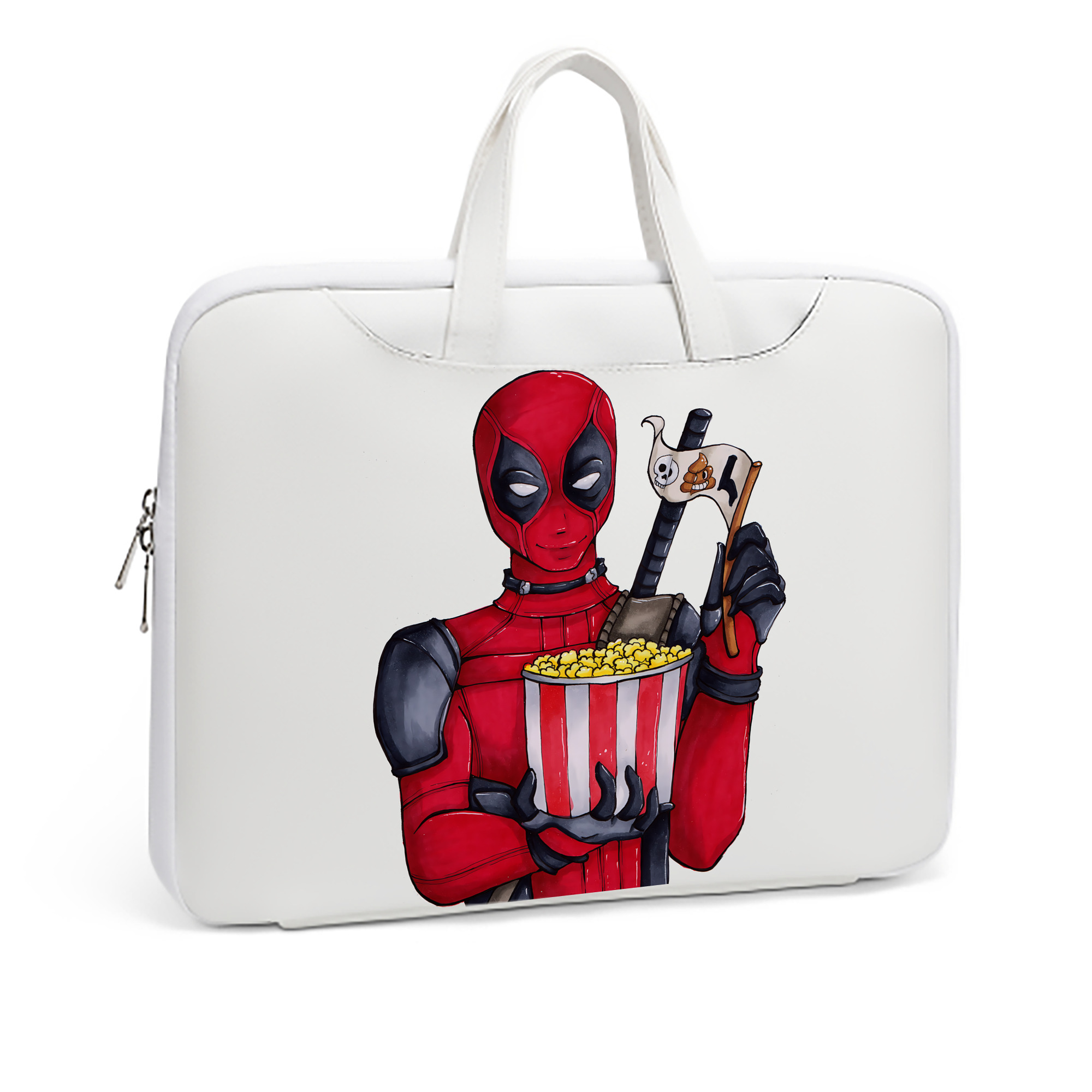 （画像用） Deadpool デッドプール レザーラップトップバッグ　ノートパソコンケース