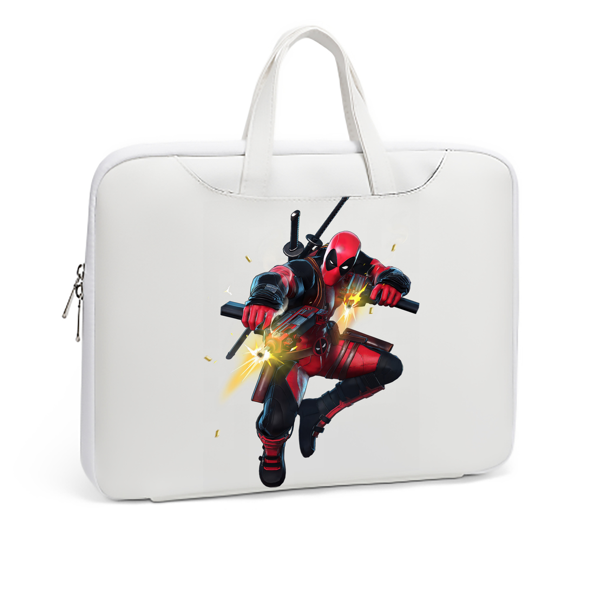 （画像用） Deadpool デッドプール レザーラップトップバッグ　ノートパソコンケース