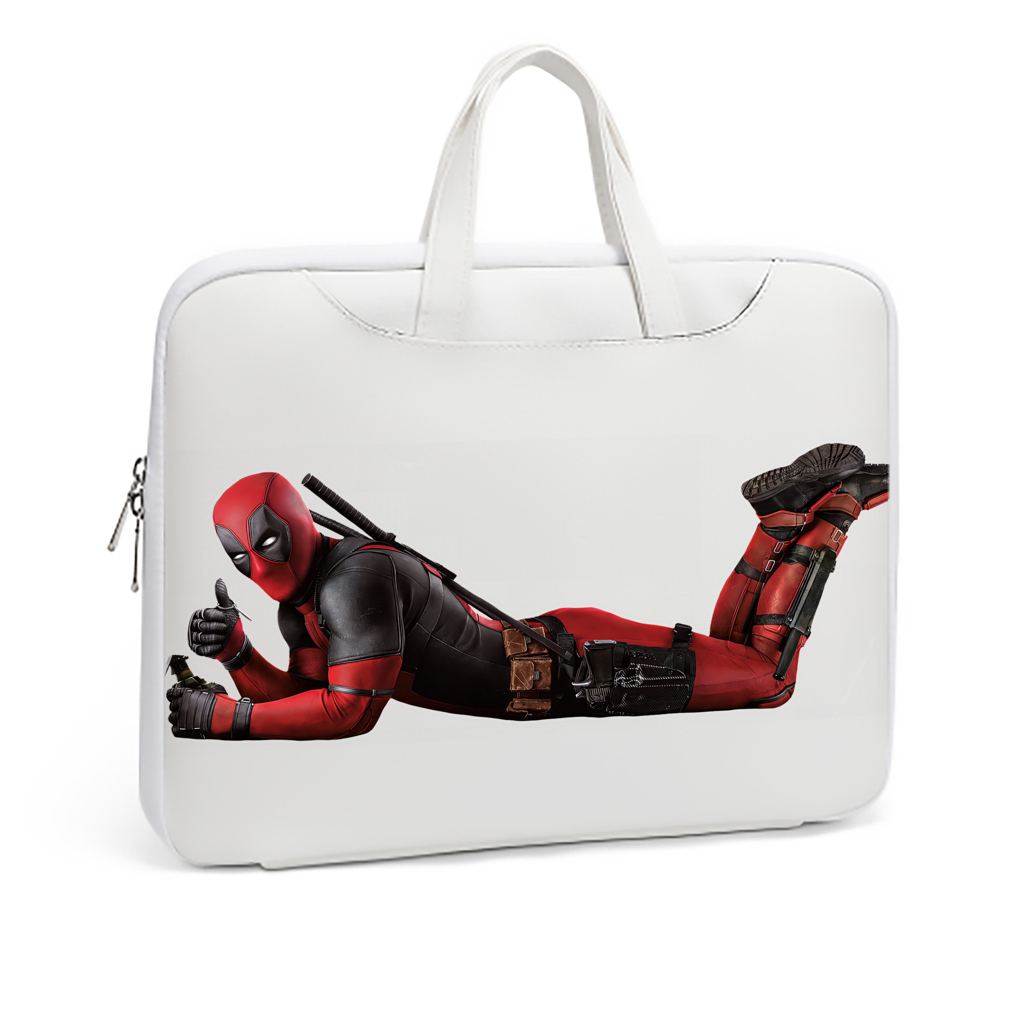 （画像用） Deadpool デッドプール レザーラップトップバッグ　ノートパソコンケース