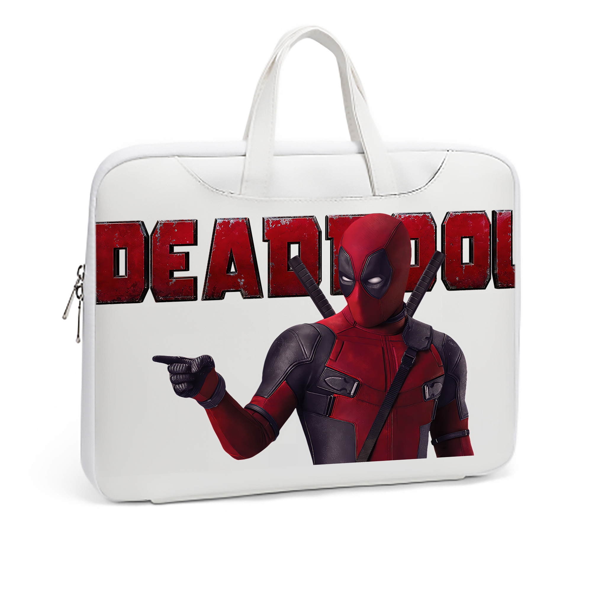 （画像用） Deadpool デッドプール レザーラップトップバッグ　ノートパソコンケース