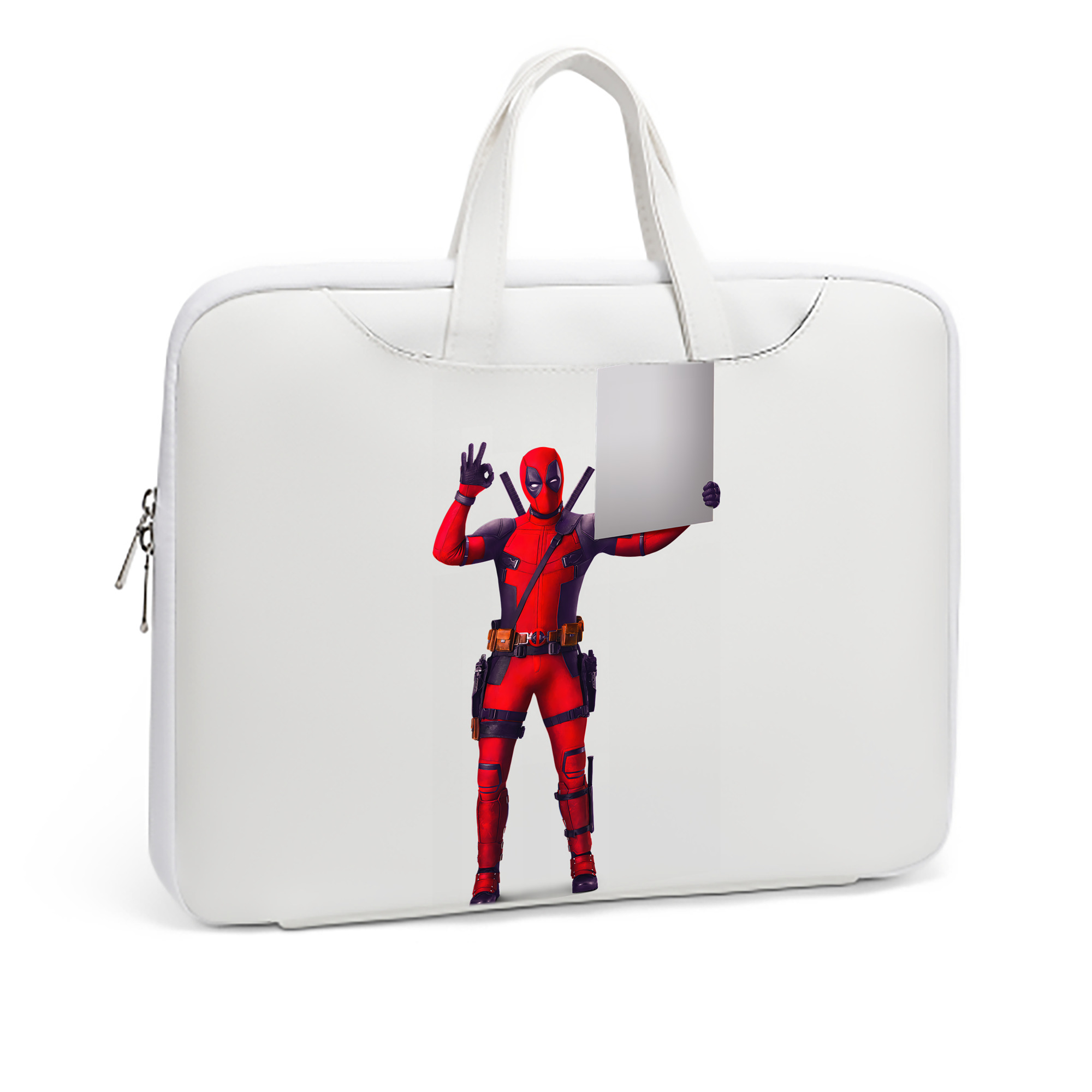 （画像用） Deadpool デッドプール レザーラップトップバッグ　ノートパソコンケース