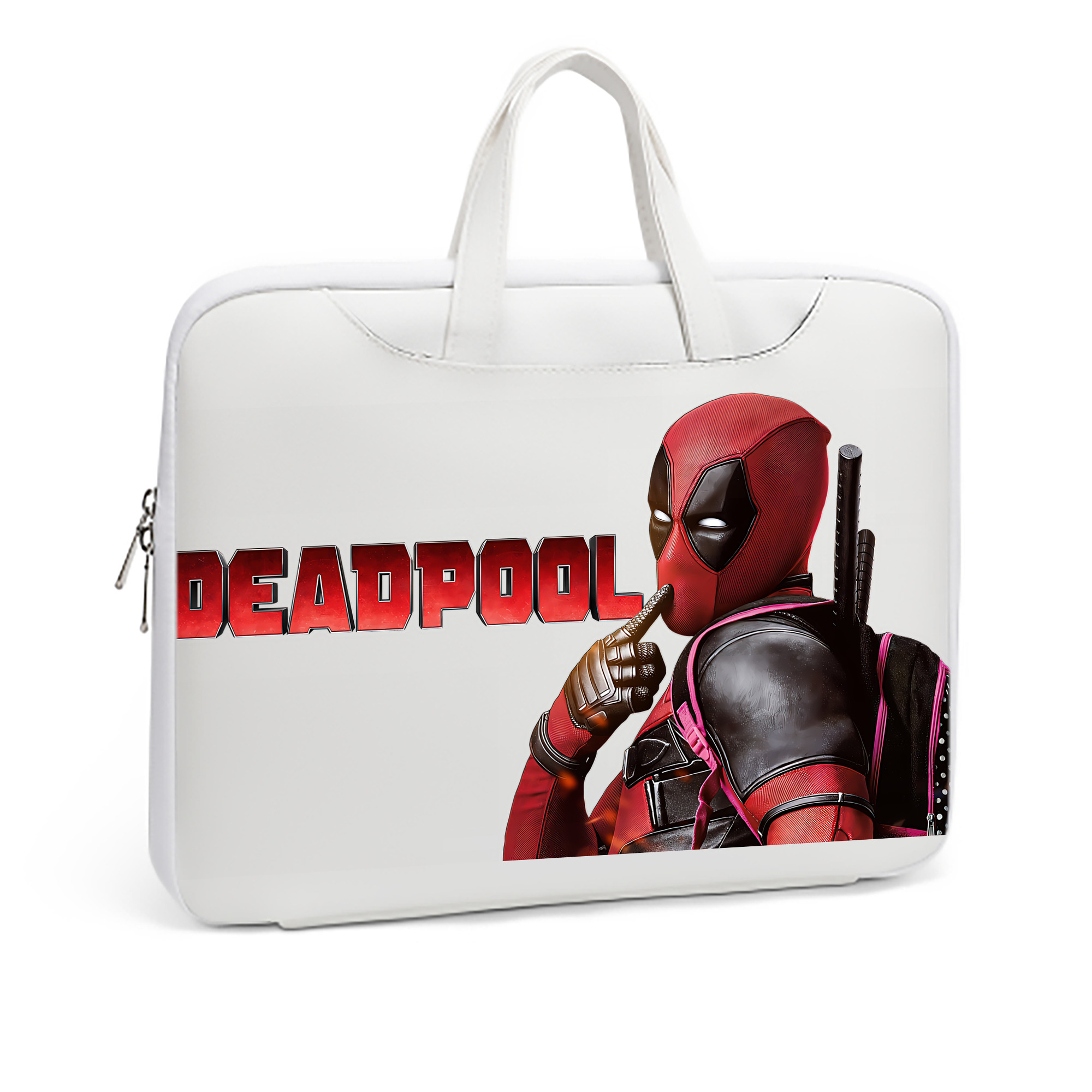 （画像用） Deadpool デッドプール レザーラップトップバッグ　ノートパソコンケース