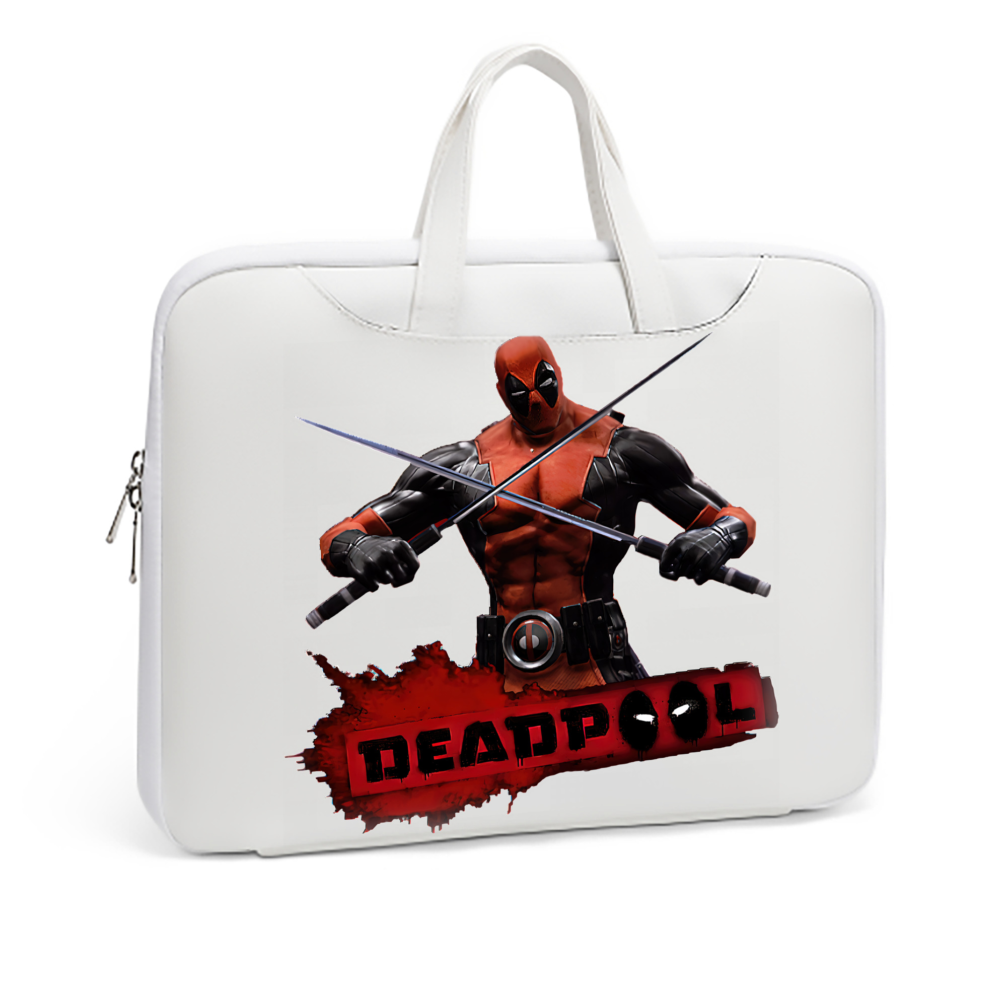 （画像用） Deadpool デッドプール レザーラップトップバッグ　ノートパソコンケース