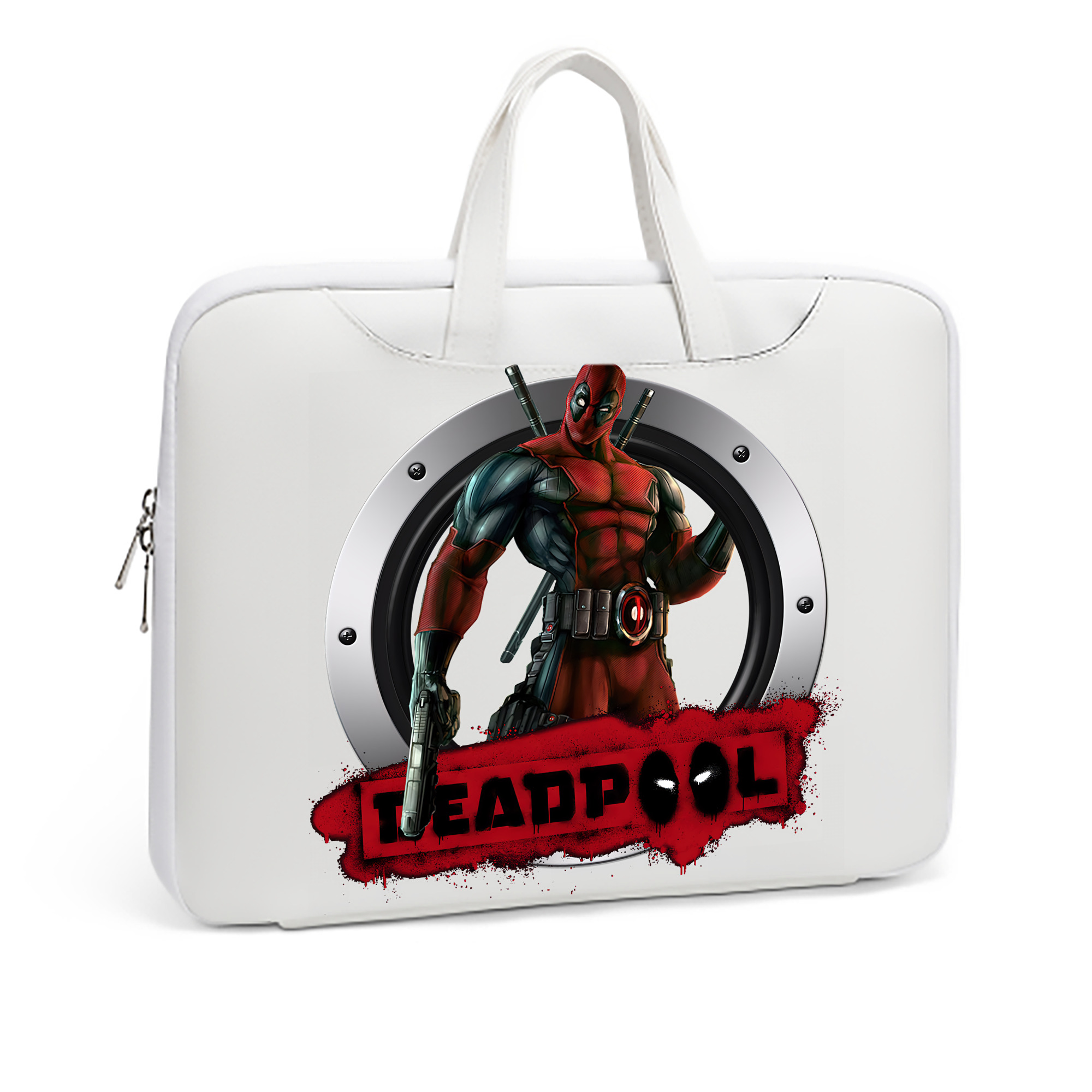 （画像用） Deadpool デッドプール レザーラップトップバッグ　ノートパソコンケース