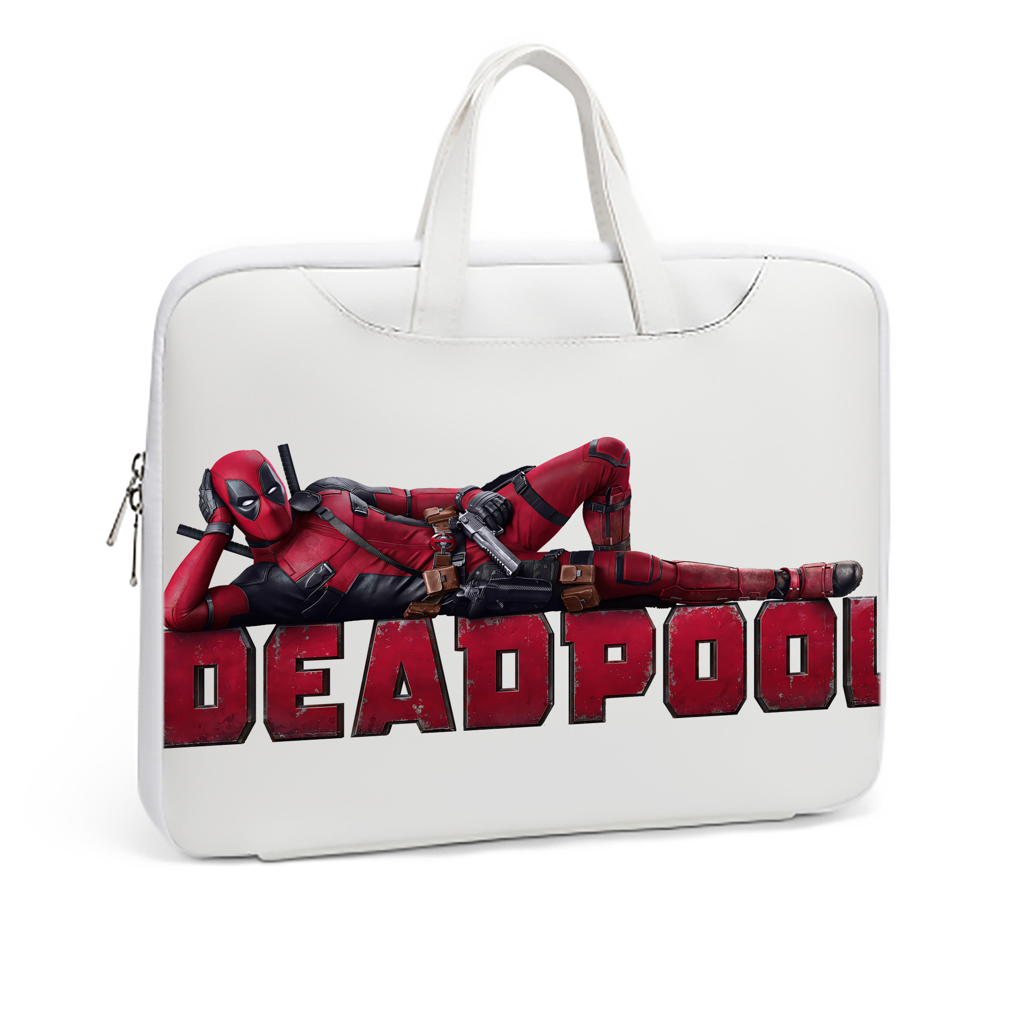 （画像用） Deadpool デッドプール レザーラップトップバッグ　ノートパソコンケース