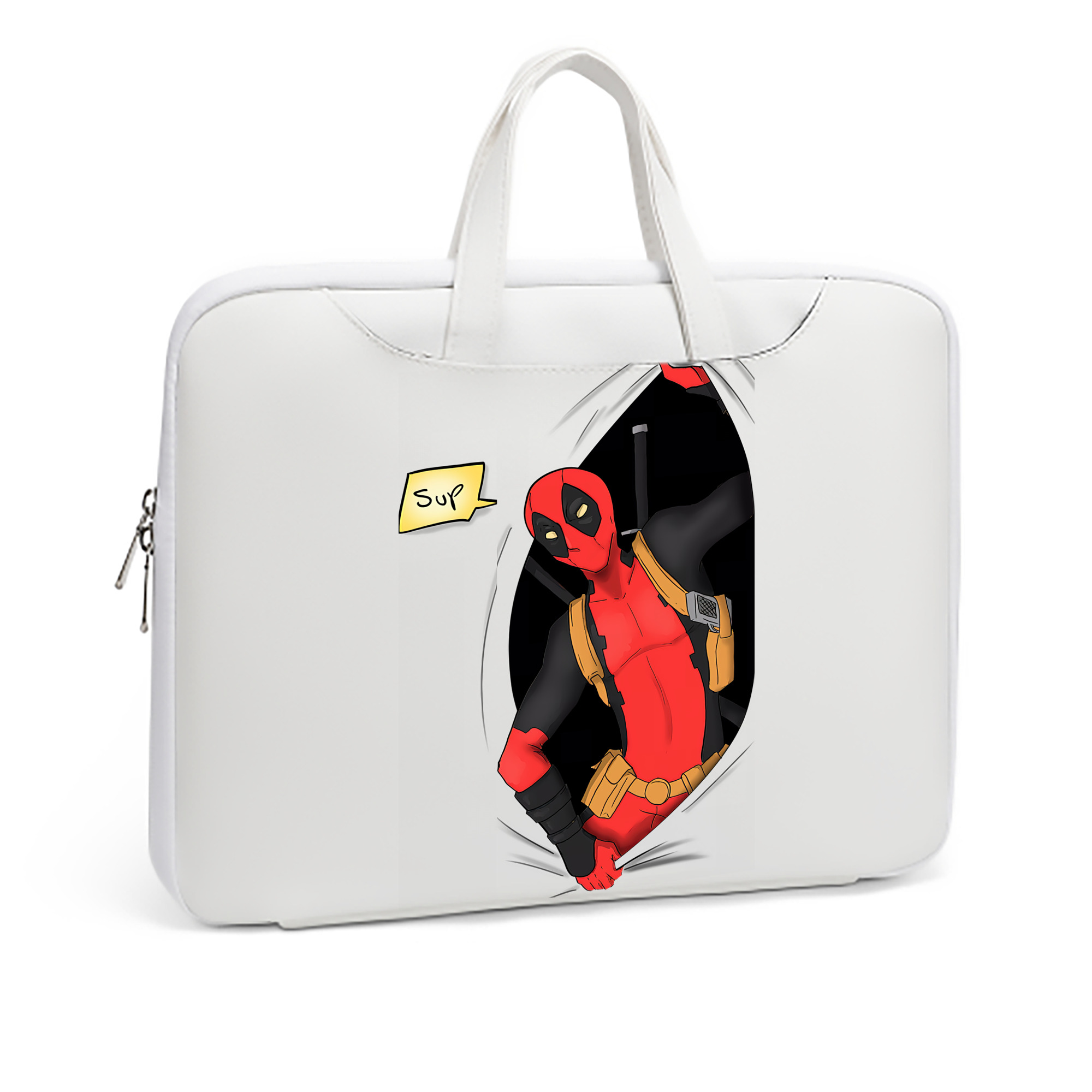 （画像用） Deadpool デッドプール レザーラップトップバッグ　ノートパソコンケース