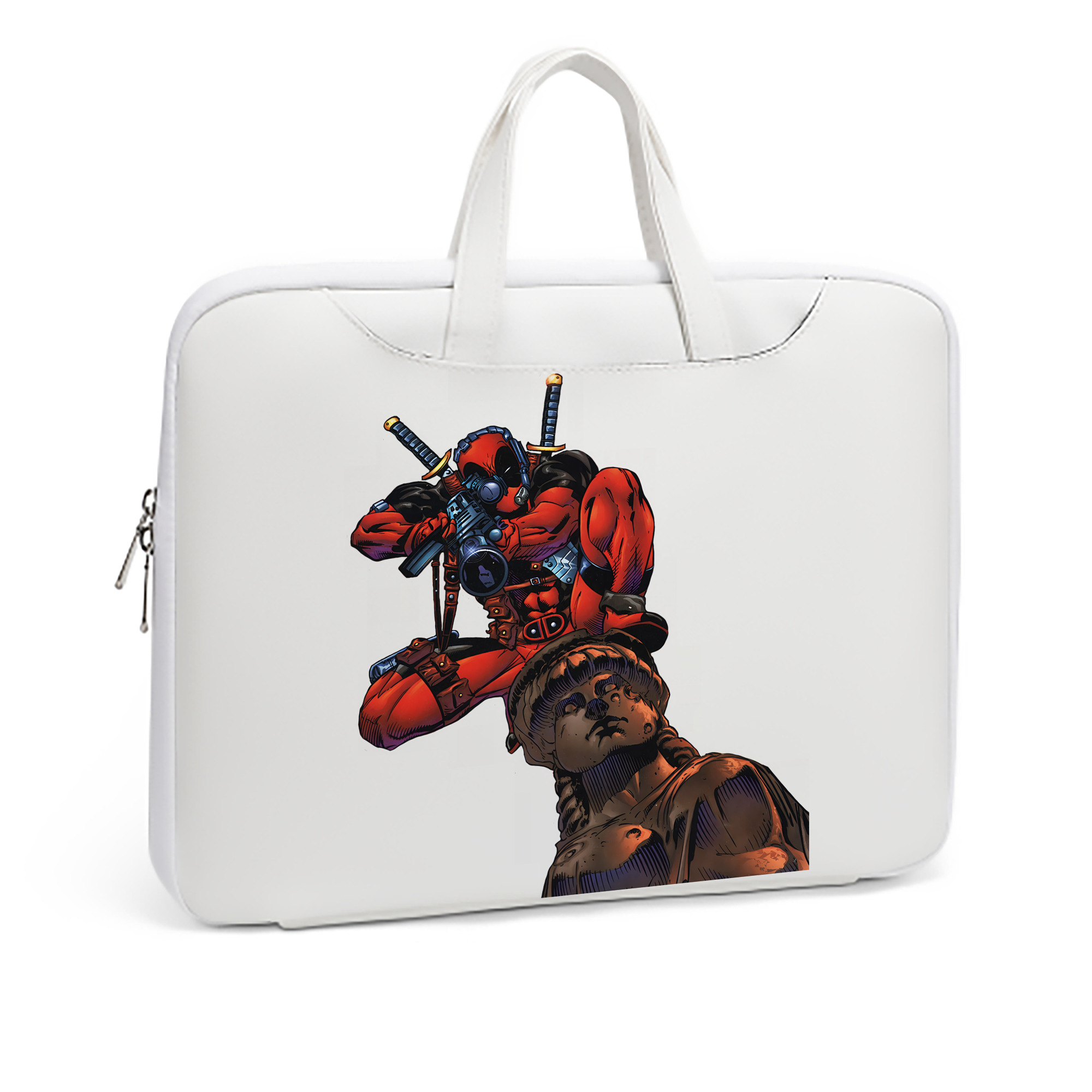 （画像用） Deadpool デッドプール レザーラップトップバッグ　ノートパソコンケース