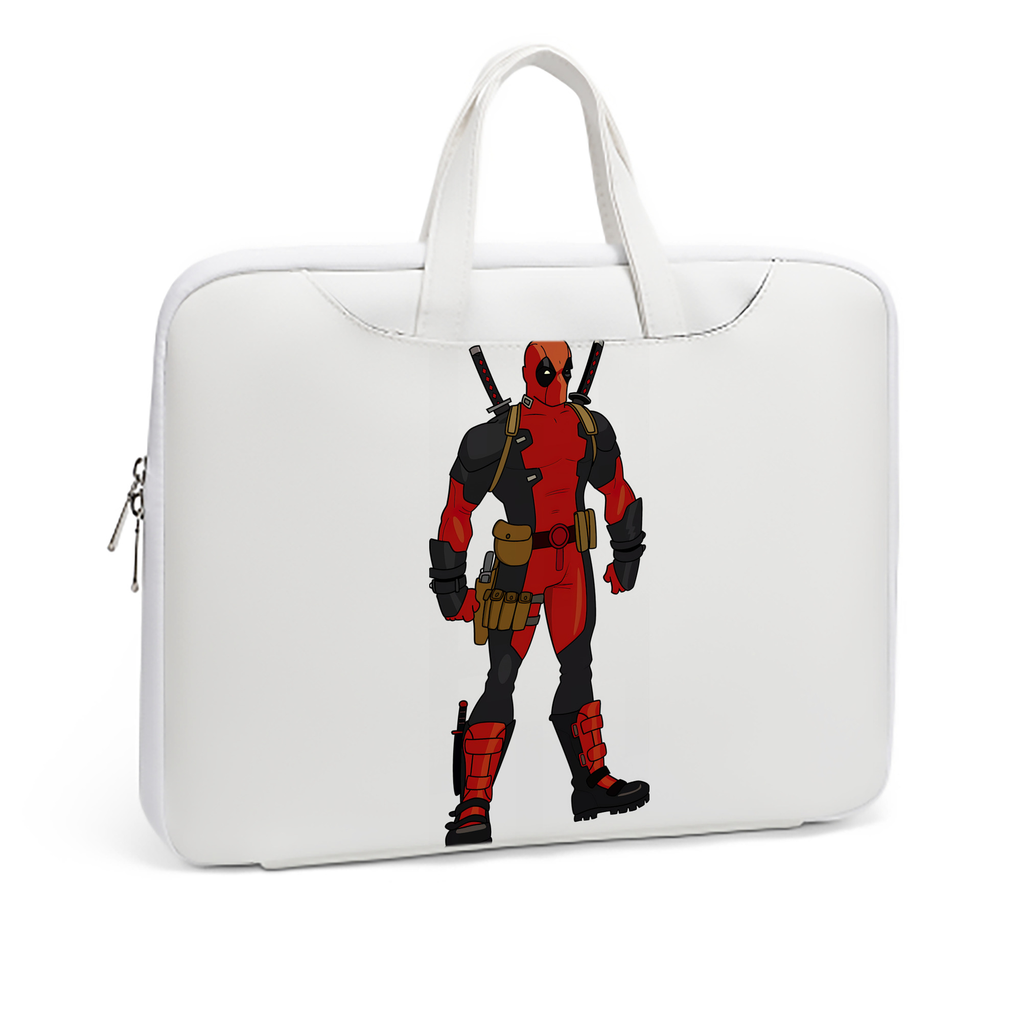 （画像用） Deadpool デッドプール レザーラップトップバッグ　ノートパソコンケース