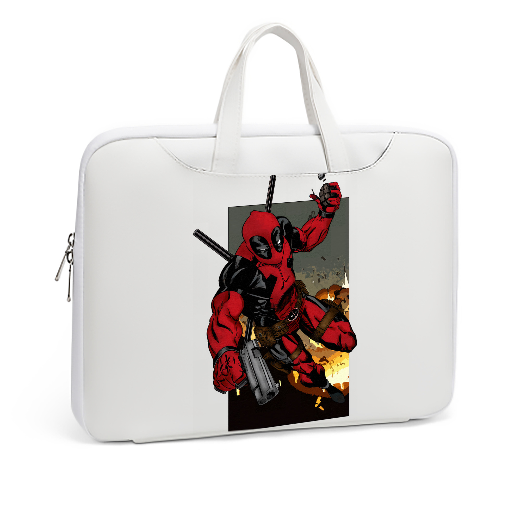 （画像用） Deadpool デッドプール レザーラップトップバッグ　ノートパソコンケース