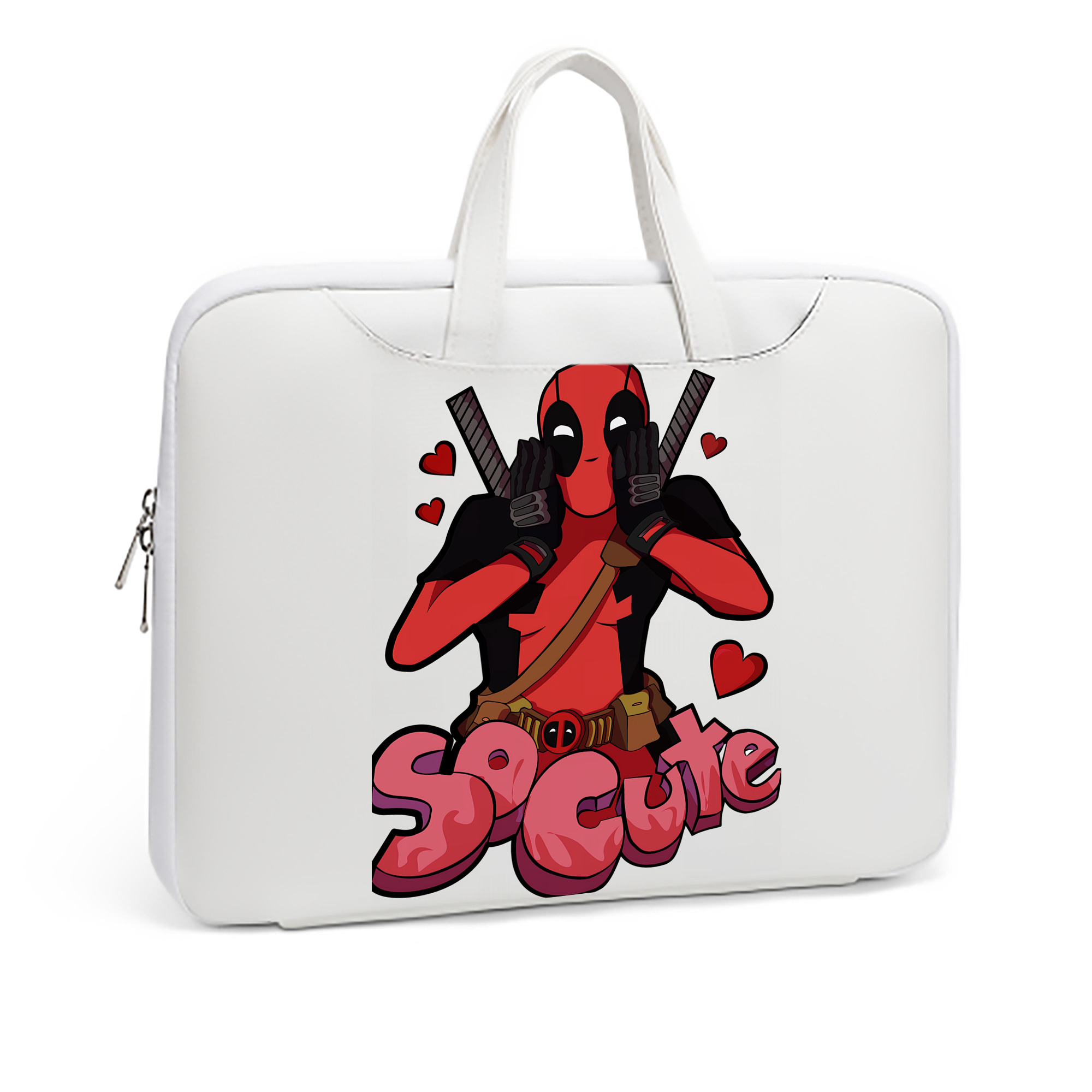 （画像用） Deadpool デッドプール レザーラップトップバッグ　ノートパソコンケース