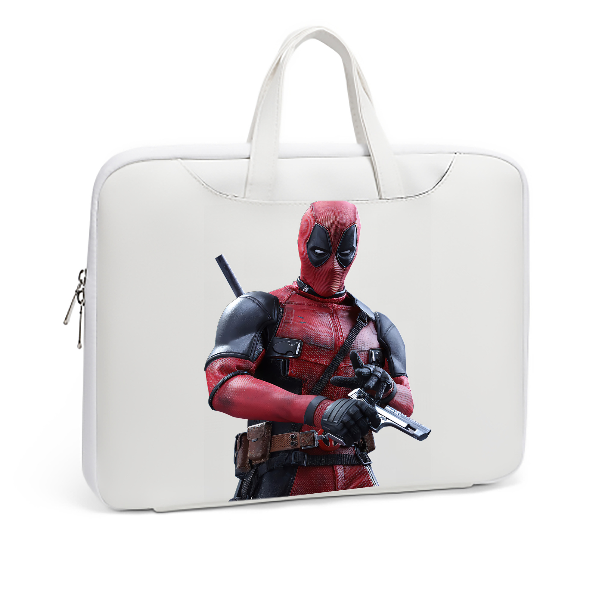 （画像用） Deadpool デッドプール レザーラップトップバッグ　ノートパソコンケース