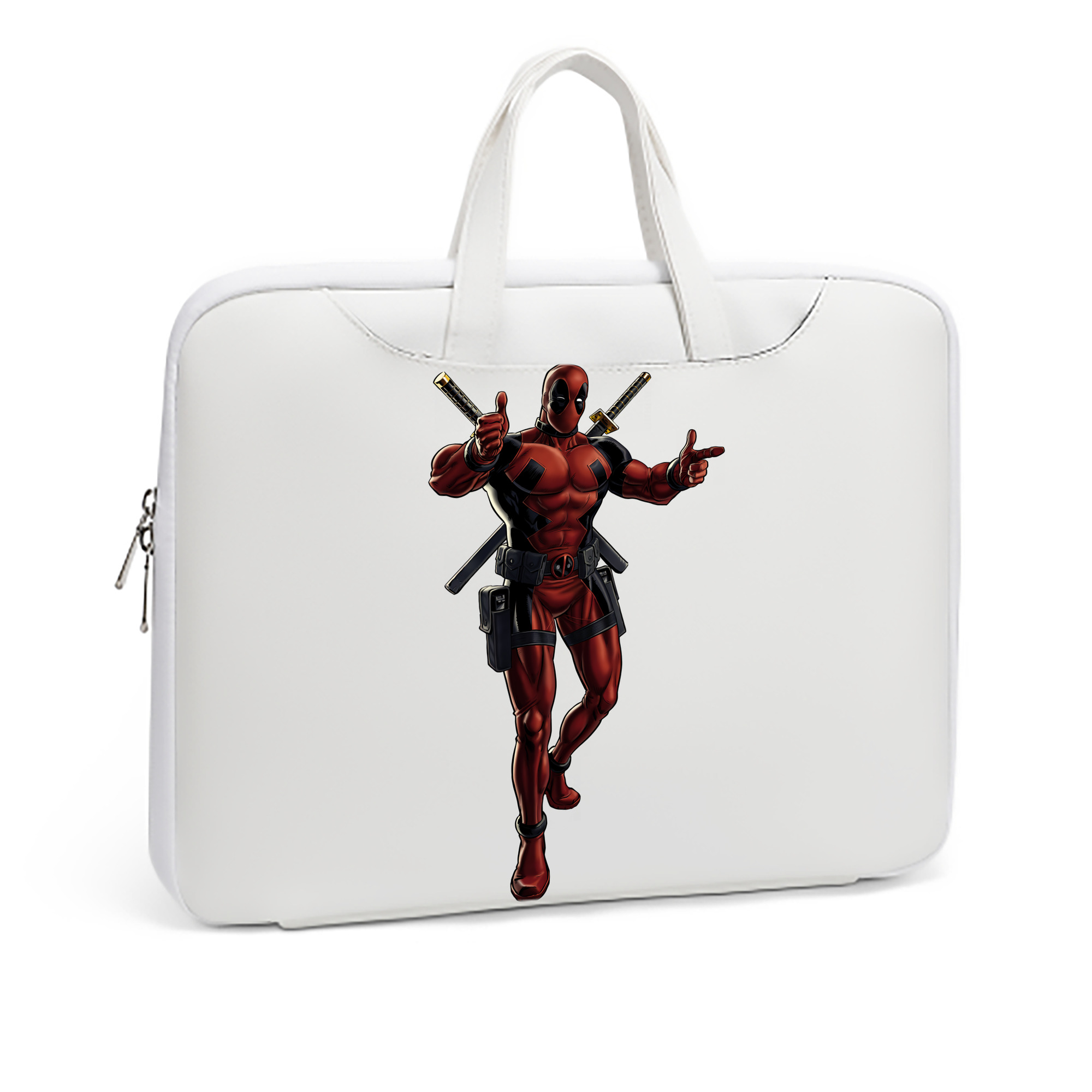 （画像用） Deadpool デッドプール レザーラップトップバッグ　ノートパソコンケース