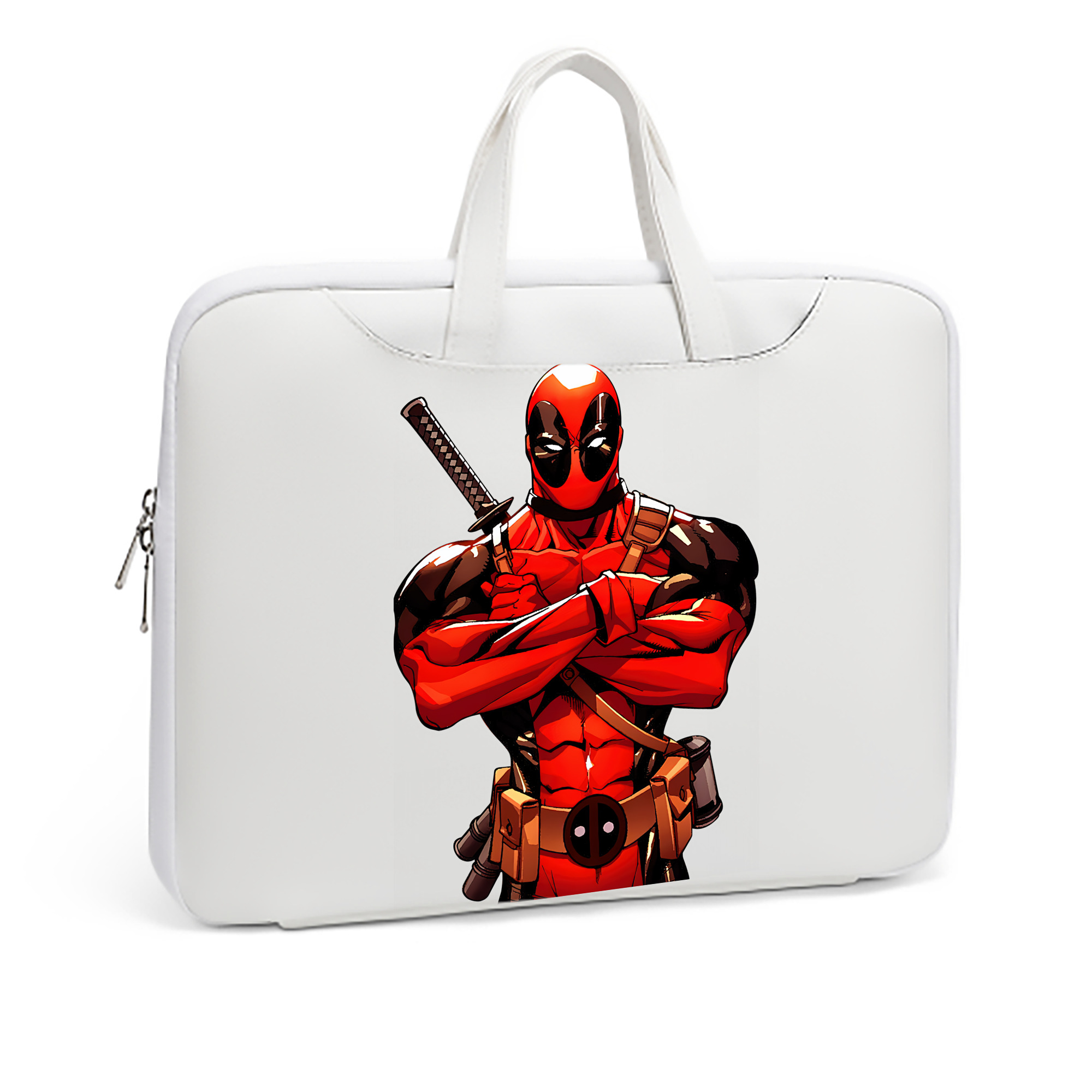 （画像用） Deadpool デッドプール レザーラップトップバッグ　ノートパソコンケース