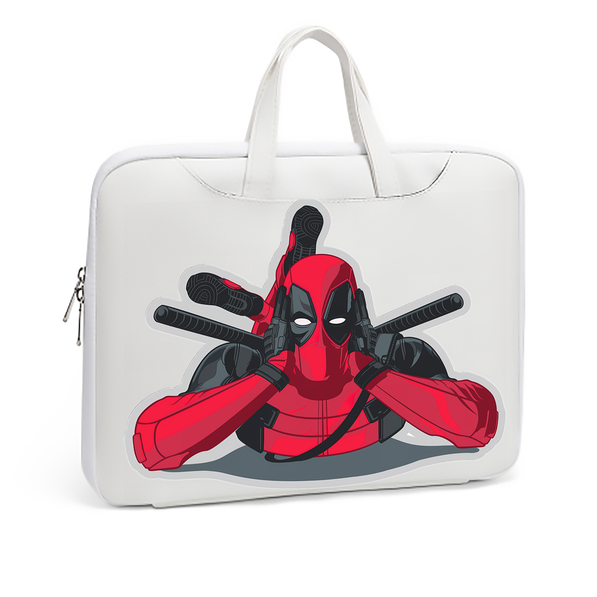 （画像用） Deadpool デッドプール レザーラップトップバッグ　ノートパソコンケース