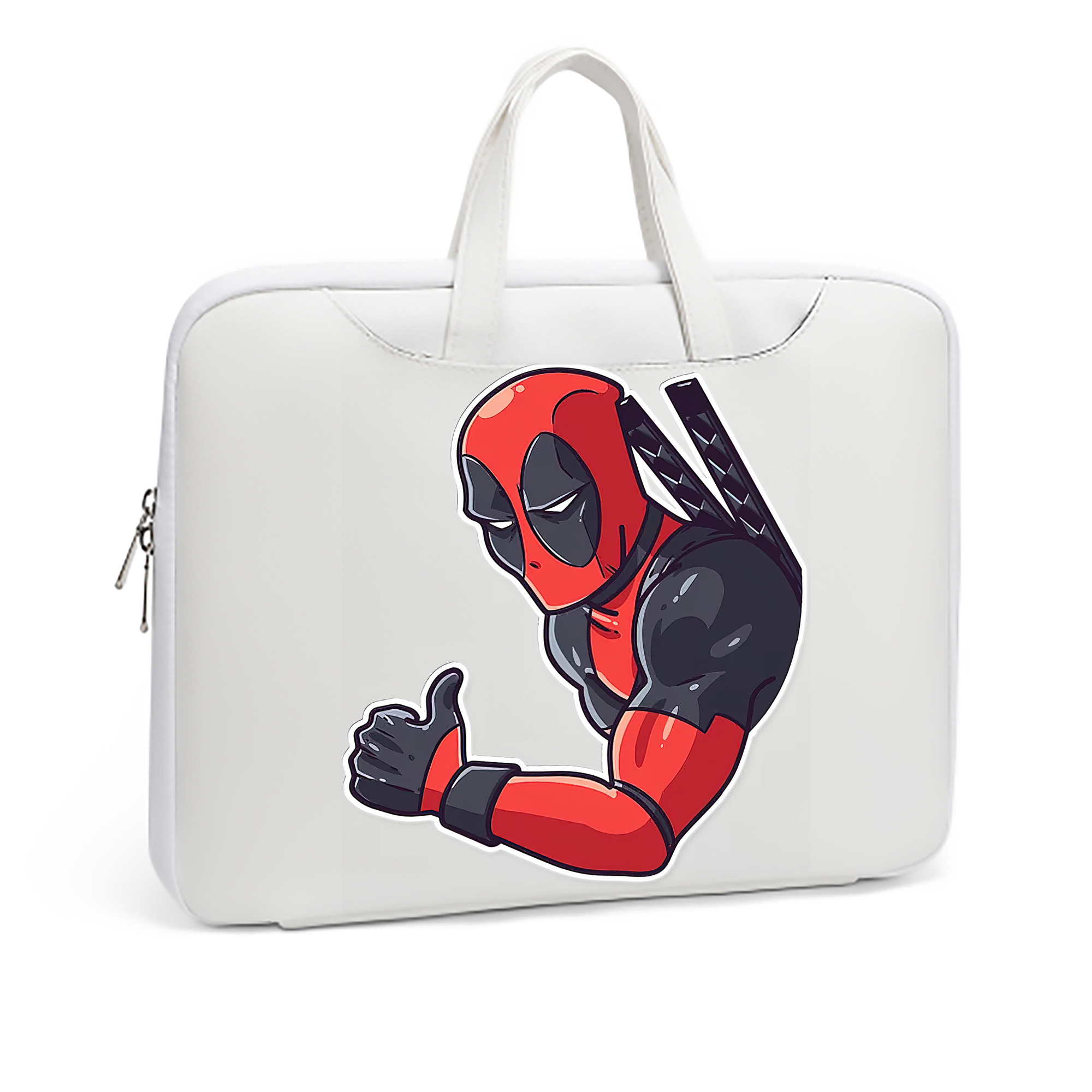 （画像用） Deadpool デッドプール レザーラップトップバッグ　ノートパソコンケース
