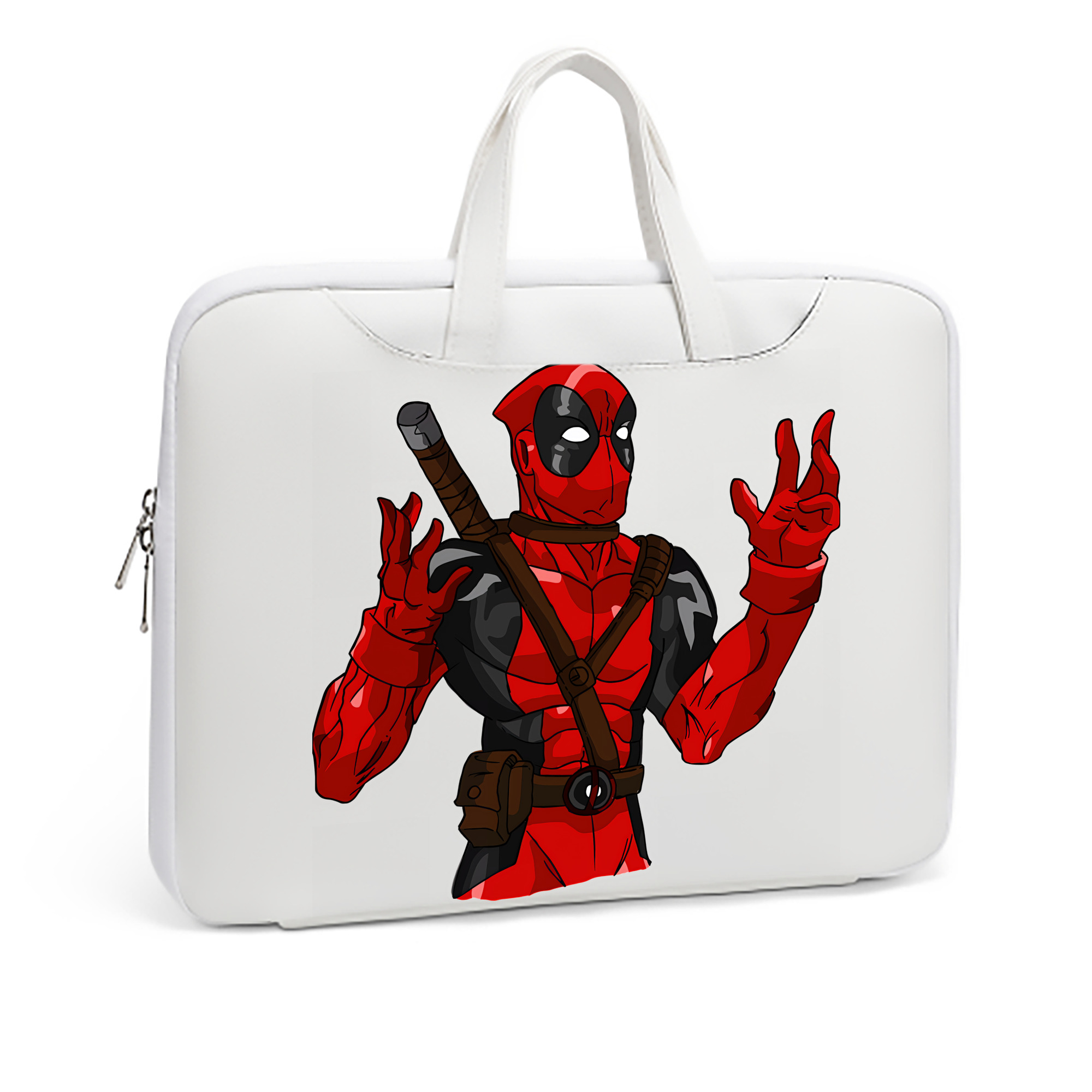 （画像用） Deadpool デッドプール レザーラップトップバッグ　ノートパソコンケース