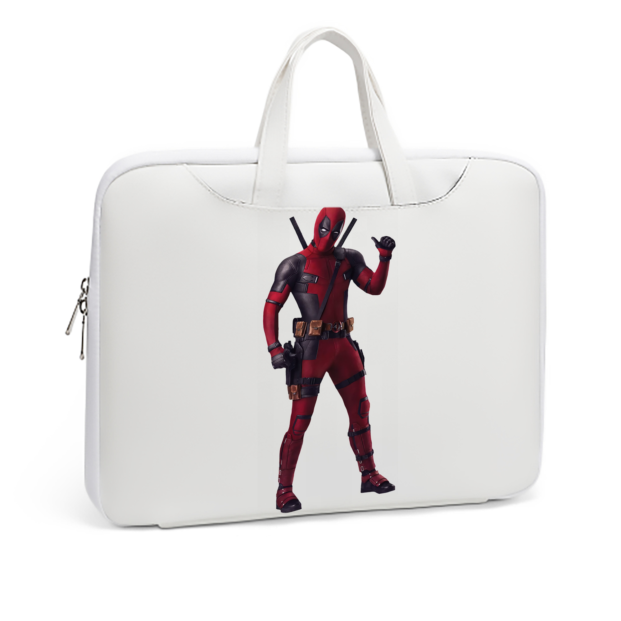 （画像用） Deadpool デッドプール レザーラップトップバッグ　ノートパソコンケース