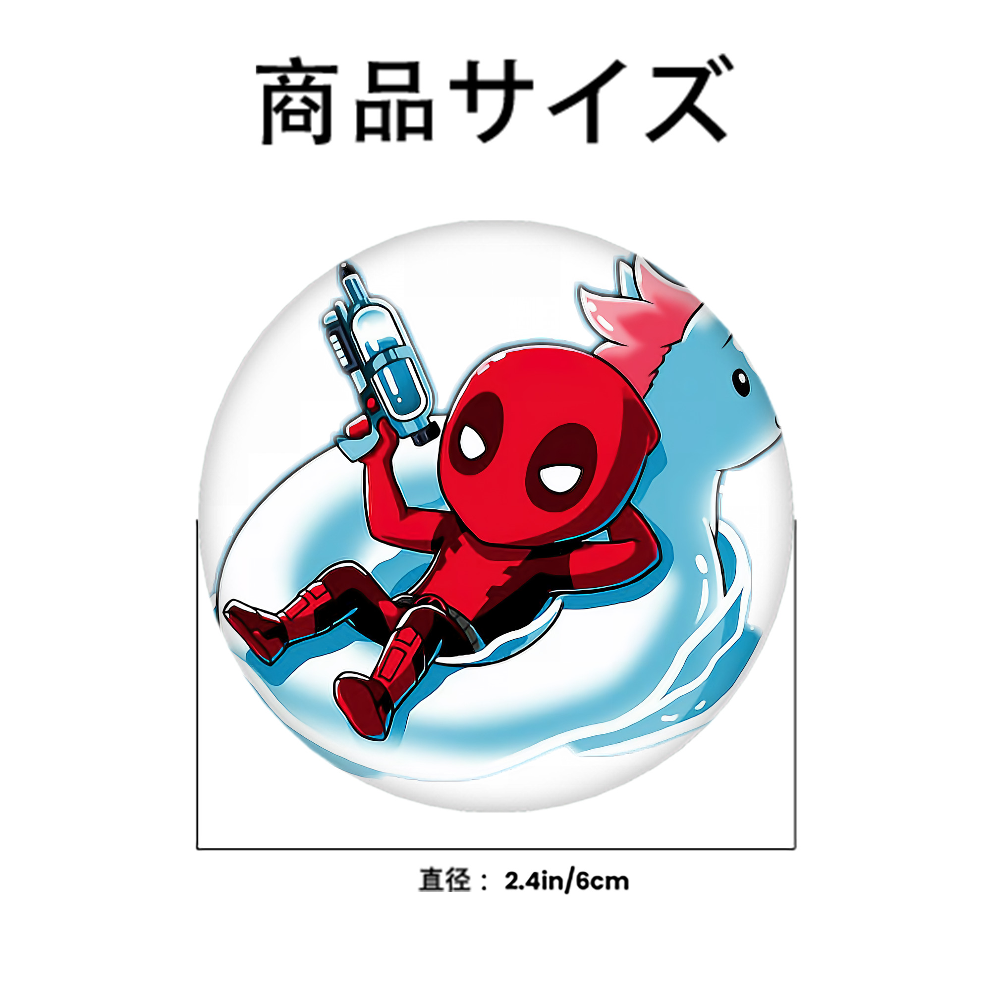 Deadpool デッドプール 6cm 缶バッジ 複数セット