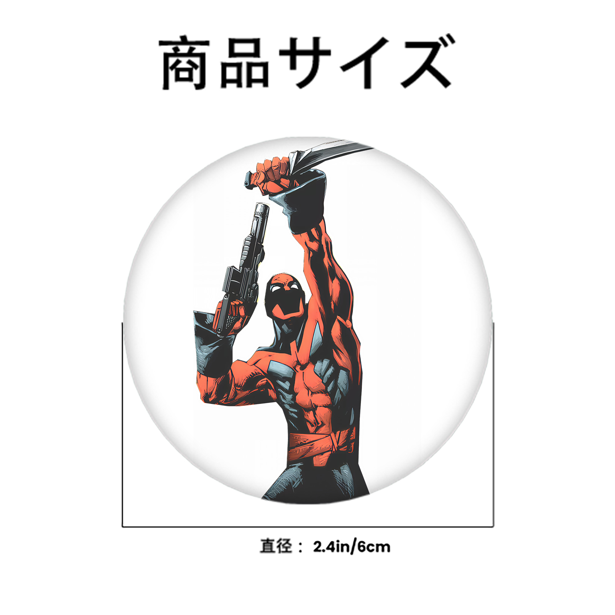 Deadpool デッドプール 6cm 缶バッジ 複数セット