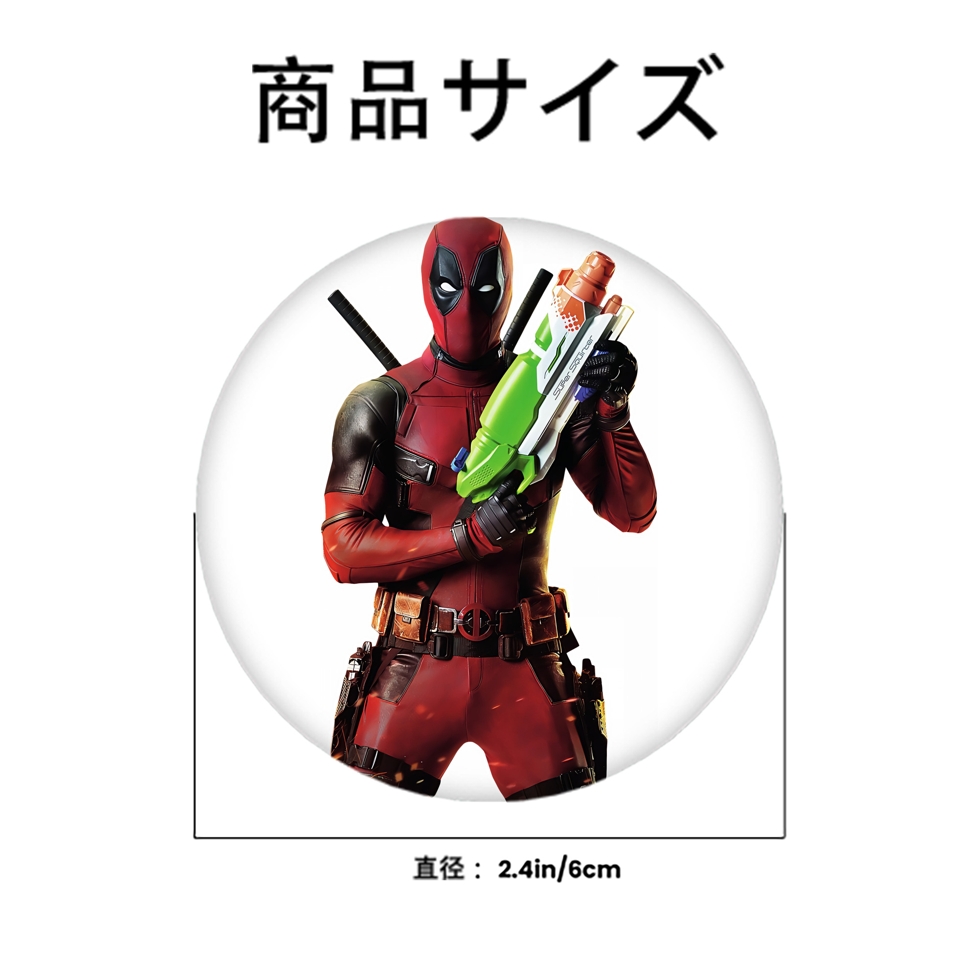 Deadpool デッドプール 6cm 缶バッジ 複数セット