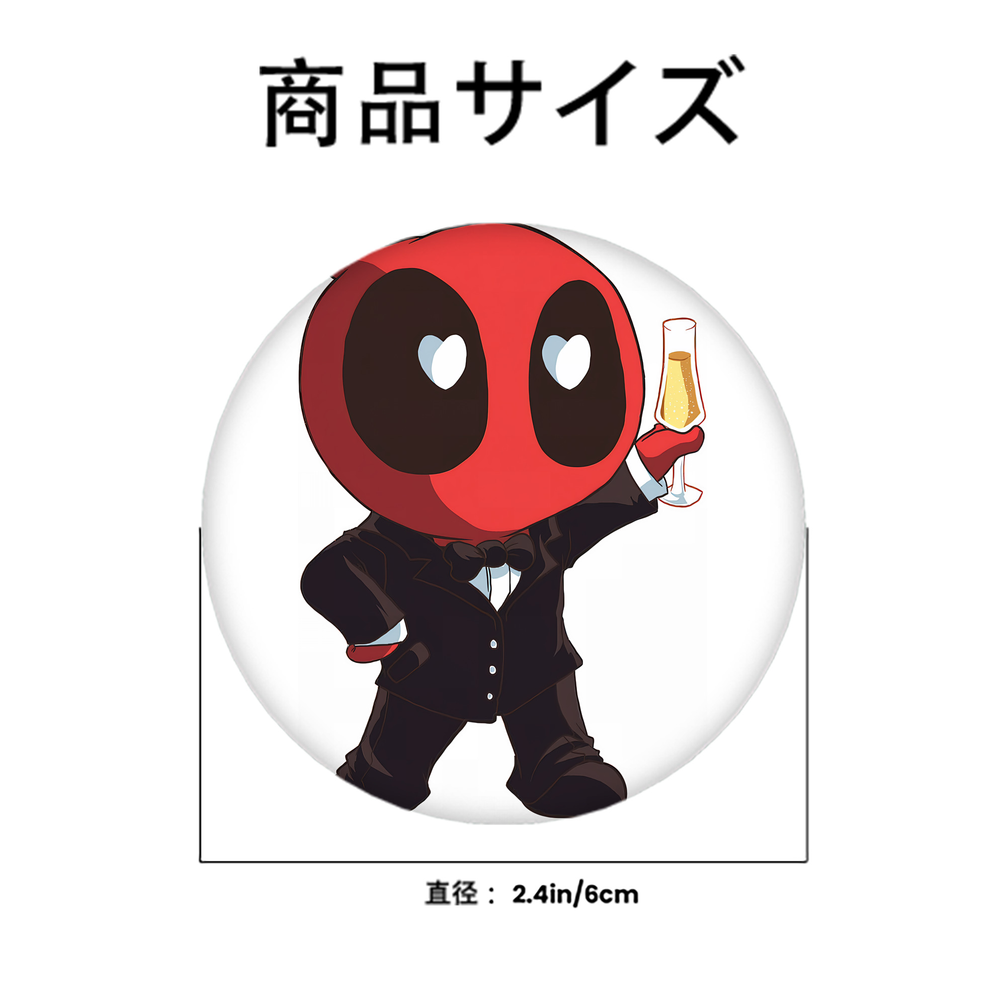 Deadpool デッドプール 6cm 缶バッジ 複数セット