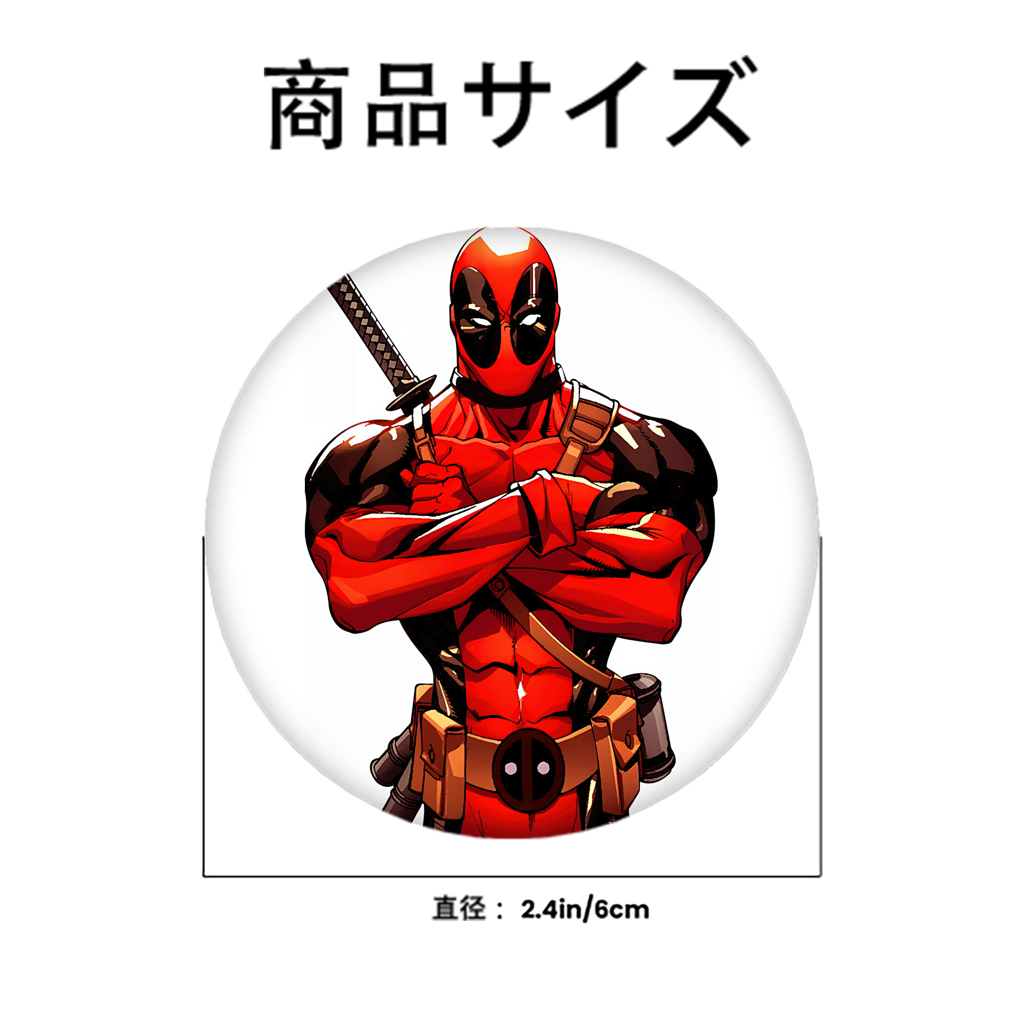 Deadpool デッドプール 6cm 缶バッジ 複数セット