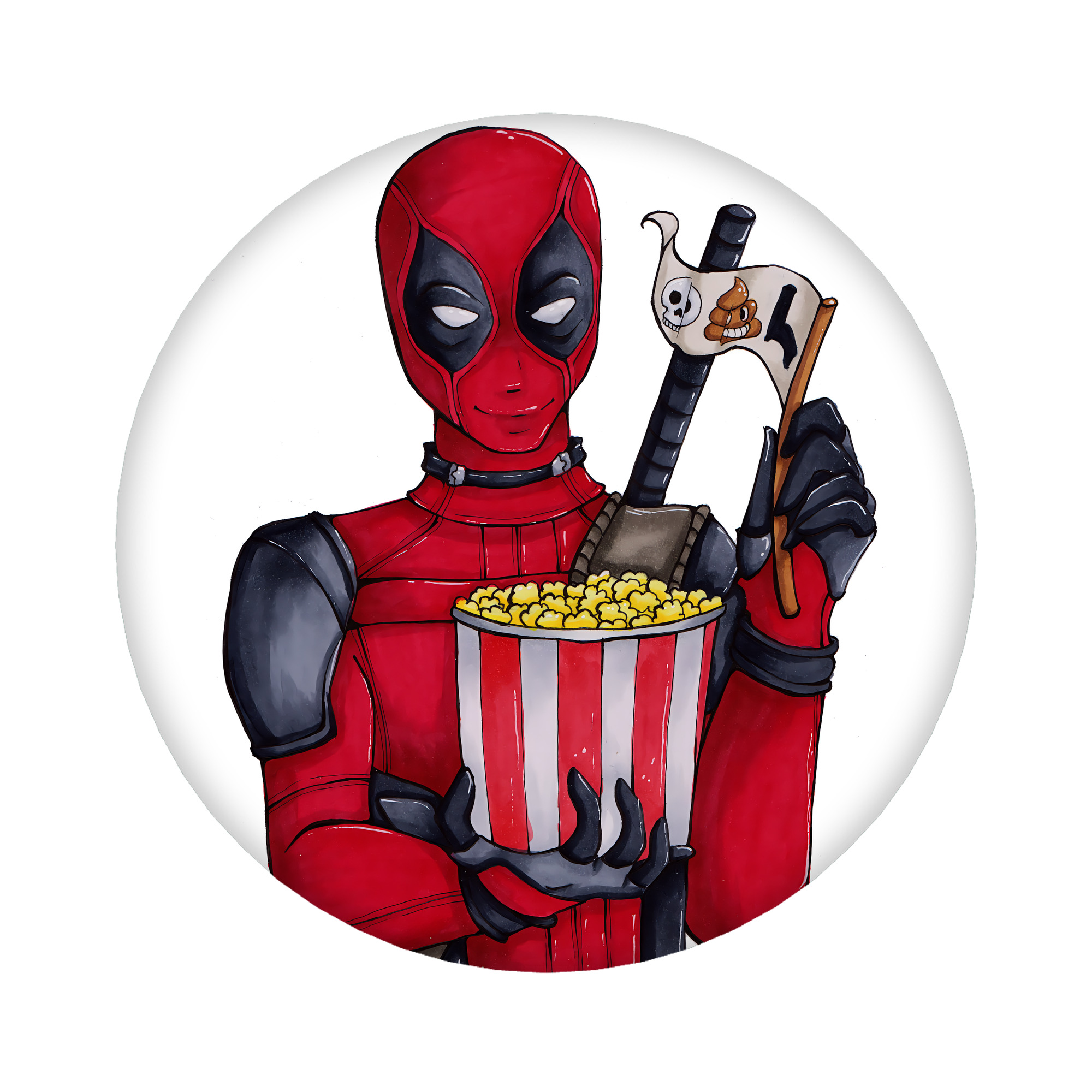 （画像用） Deadpool デッドプール 6cm 缶バッジ 複数セット