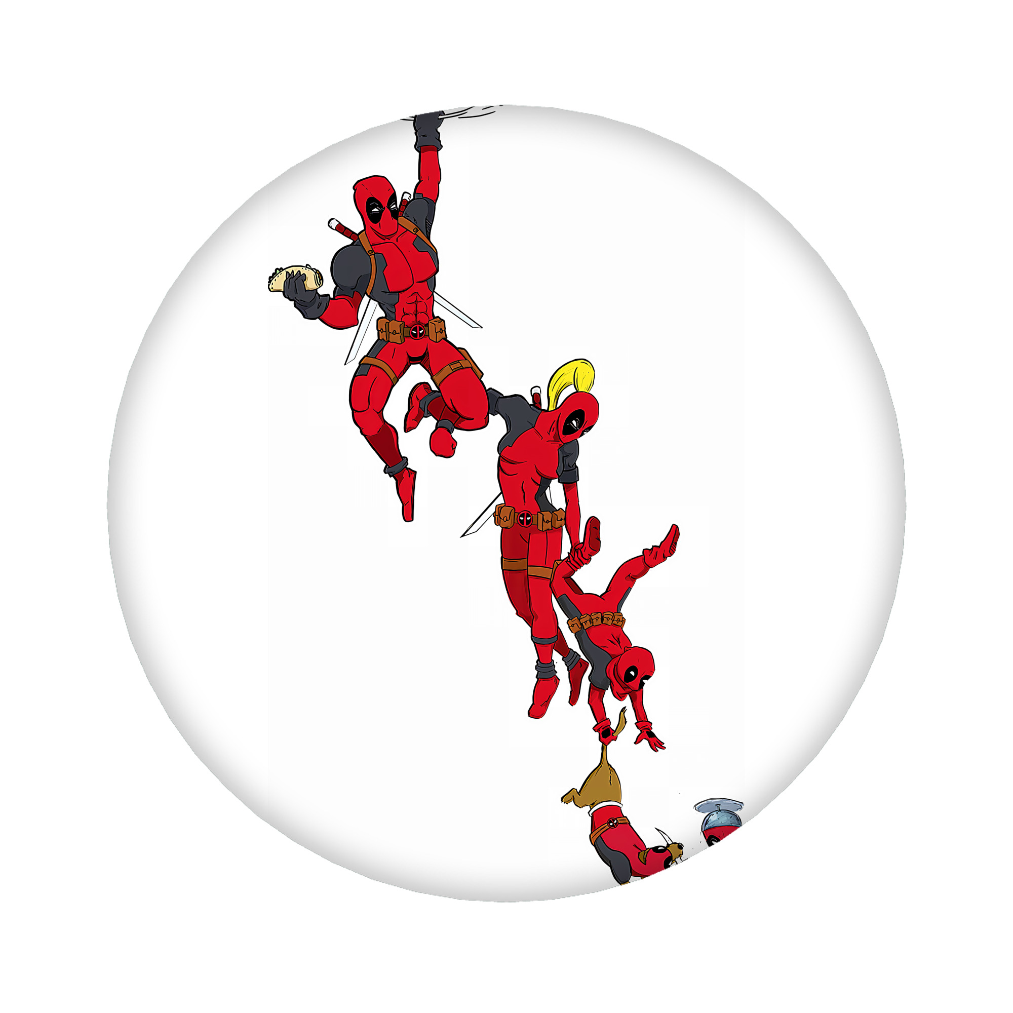 （画像用） Deadpool デッドプール 6cm 缶バッジ 複数セット