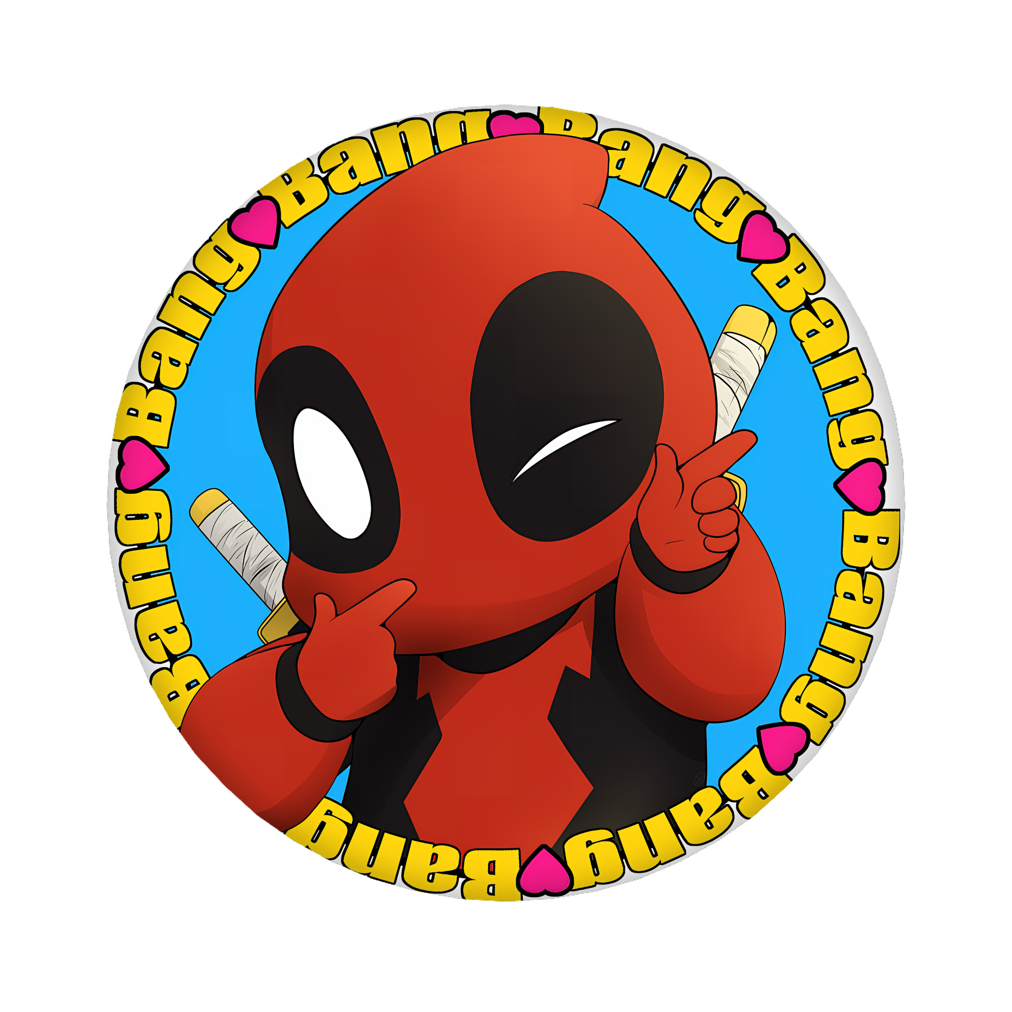 （画像用） Deadpool デッドプール 6cm 缶バッジ 複数セット
