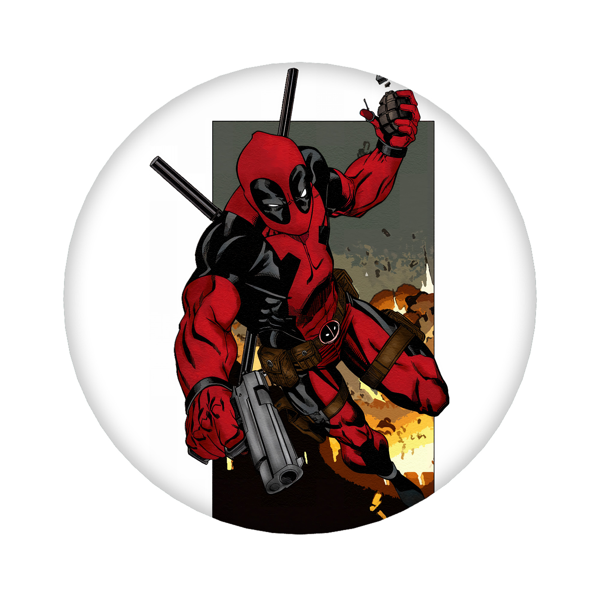 （画像用） Deadpool デッドプール 6cm 缶バッジ 複数セット