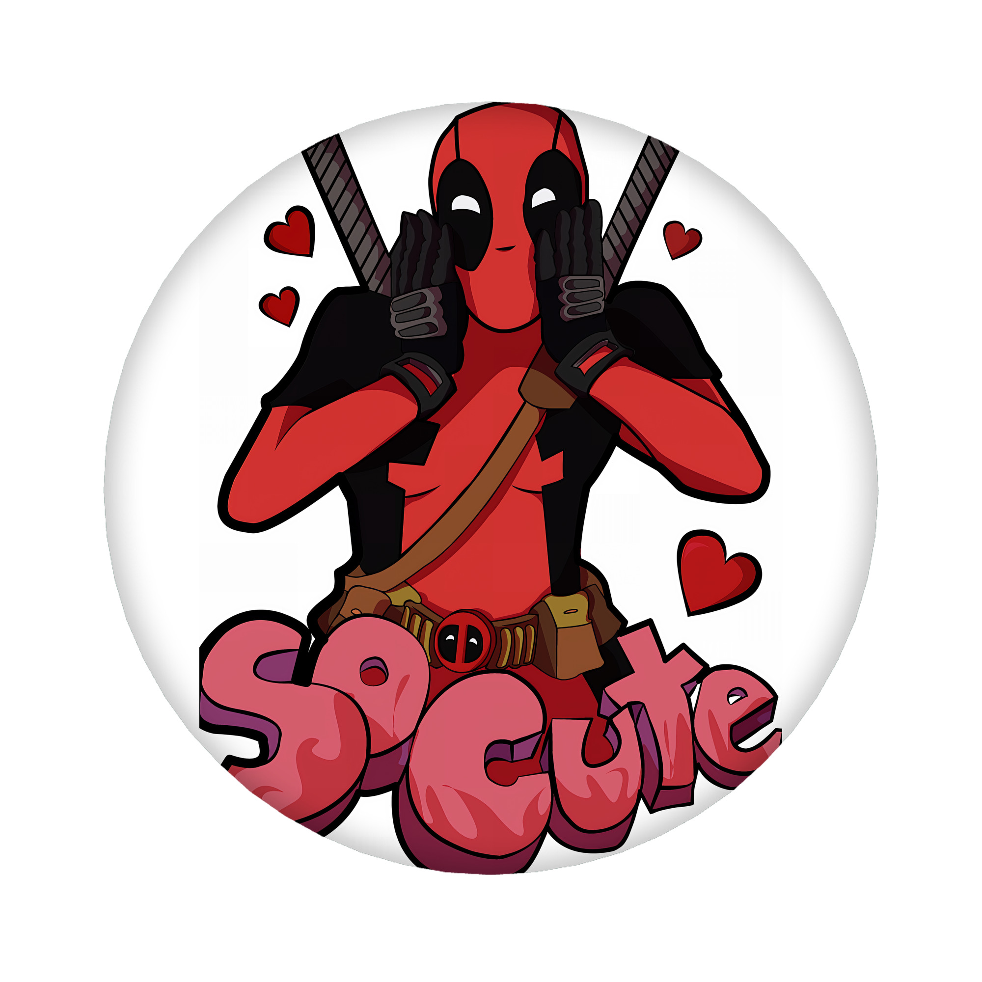 （画像用） Deadpool デッドプール 6cm 缶バッジ 複数セット