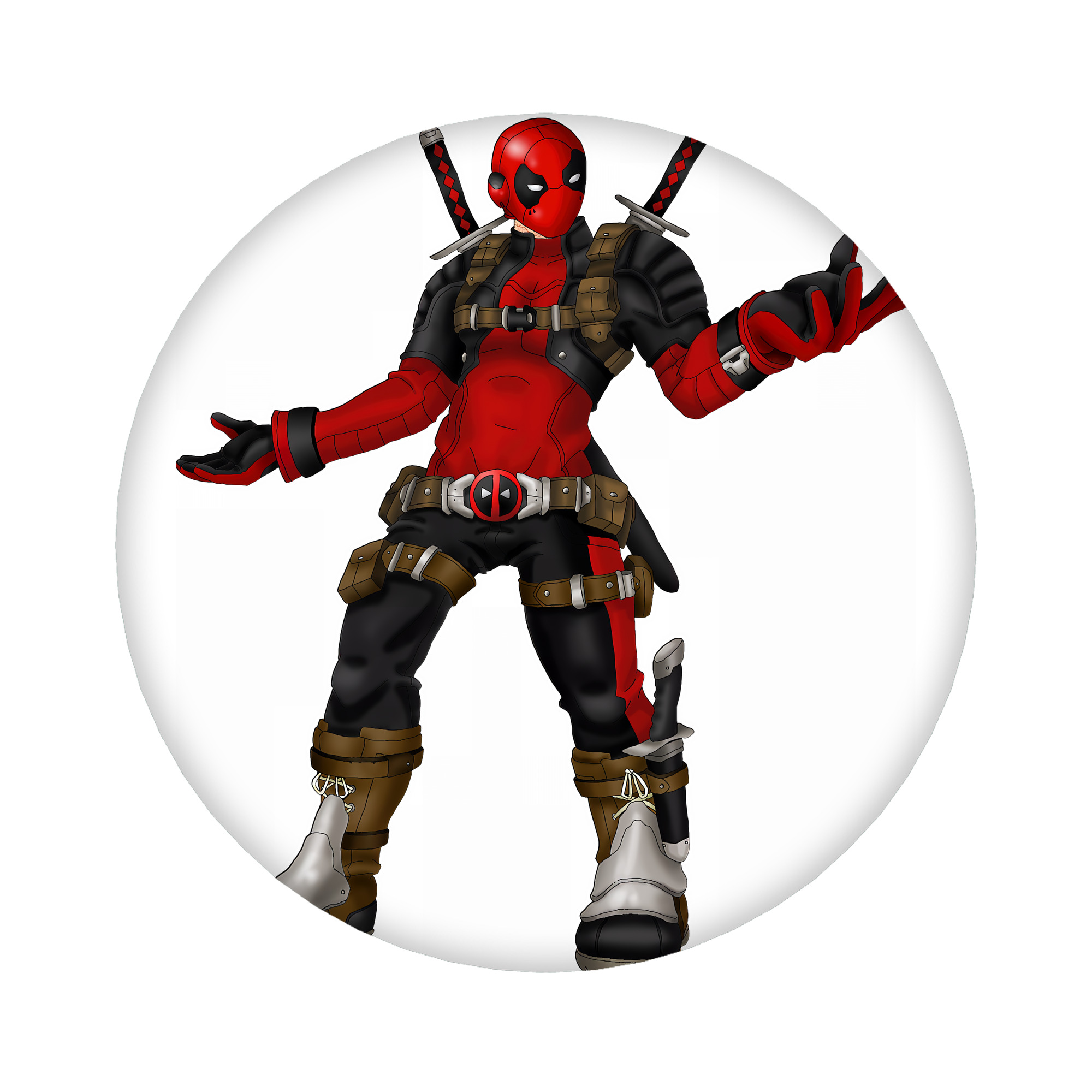 （画像用） Deadpool デッドプール 6cm 缶バッジ 複数セット