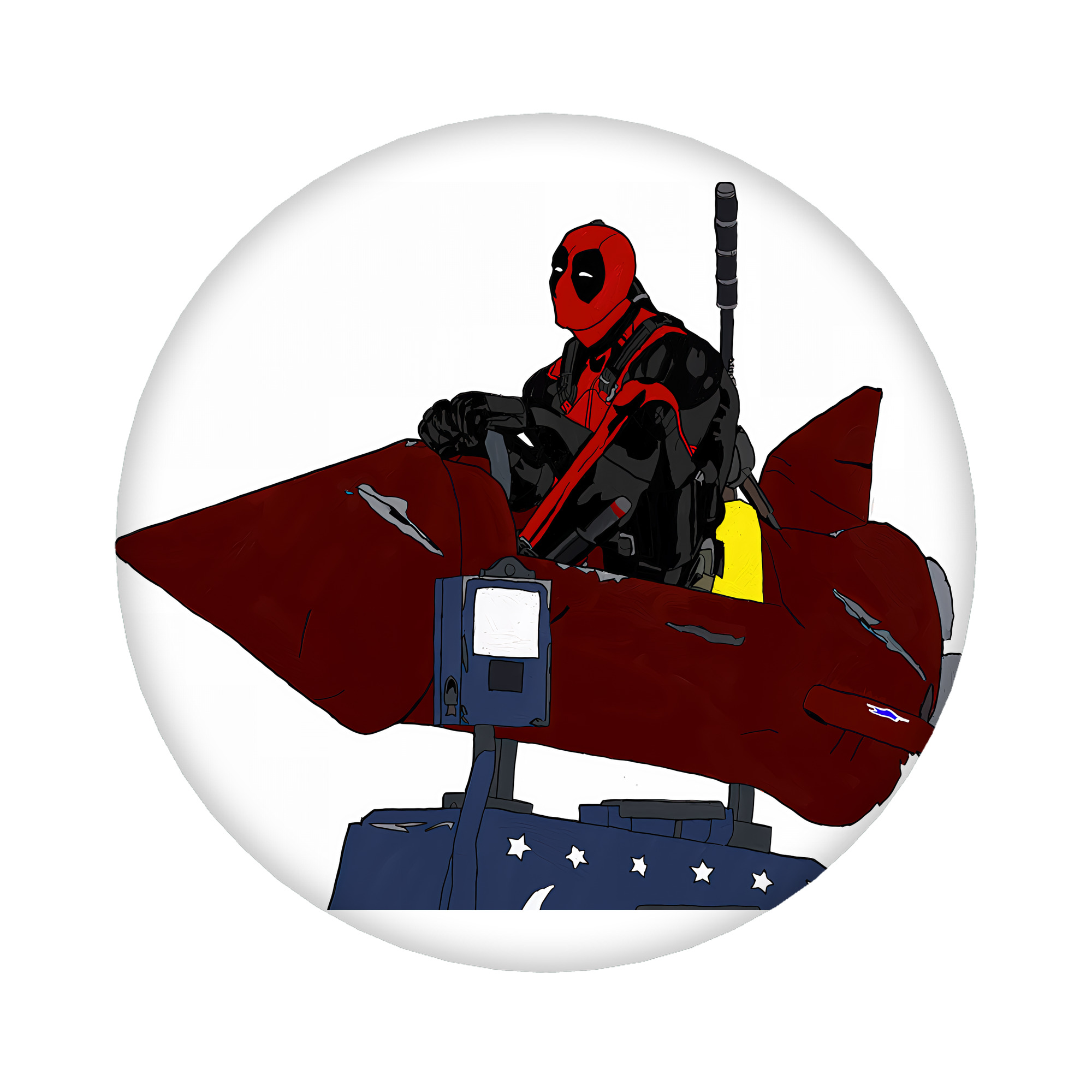 （画像用） Deadpool デッドプール 6cm 缶バッジ 複数セット