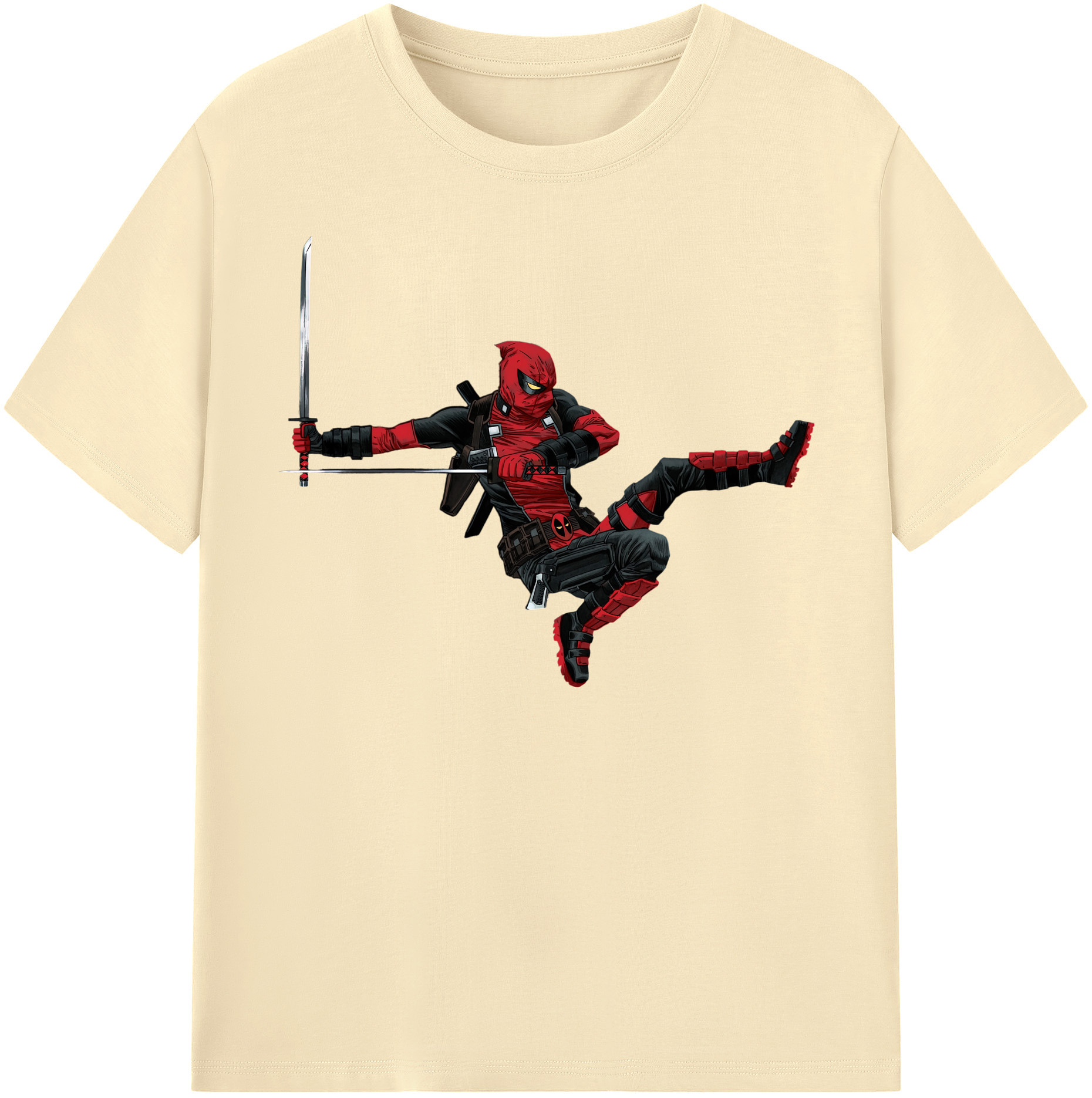 （画像用） Deadpool デッドプール 綿100％半袖Tシャツ（フロントプリント）