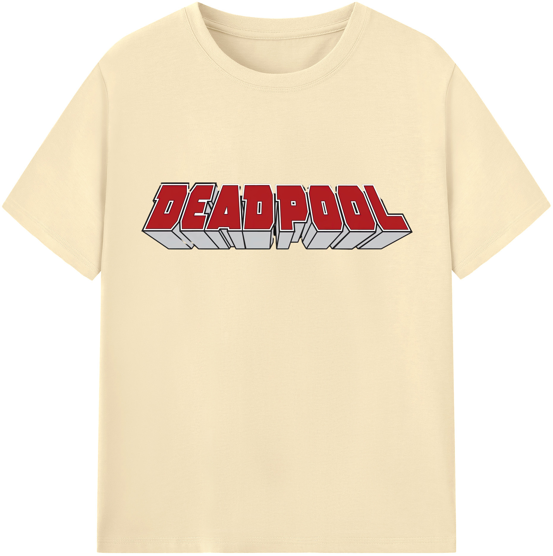 （画像用） Deadpool デッドプール 綿100％半袖Tシャツ（フロントプリント）