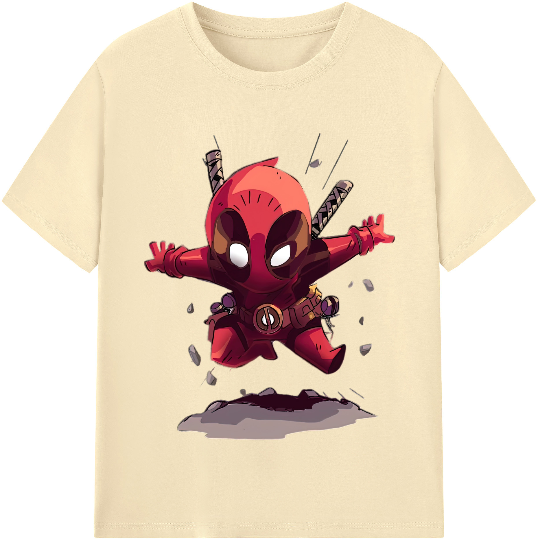 （画像用） Deadpool デッドプール 綿100％半袖Tシャツ（フロントプリント）