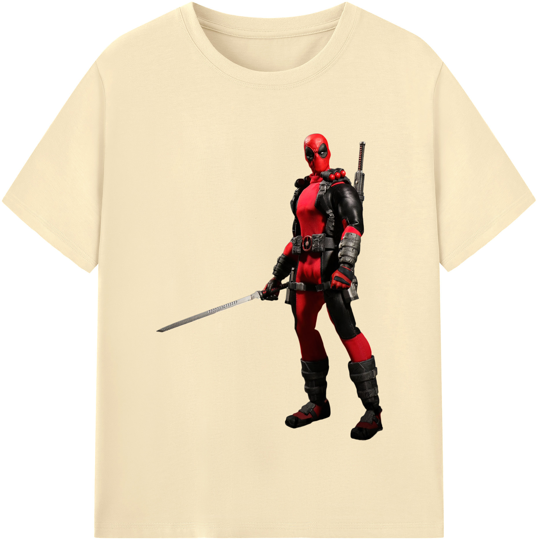 （画像用） Deadpool デッドプール 綿100％半袖Tシャツ（フロントプリント）