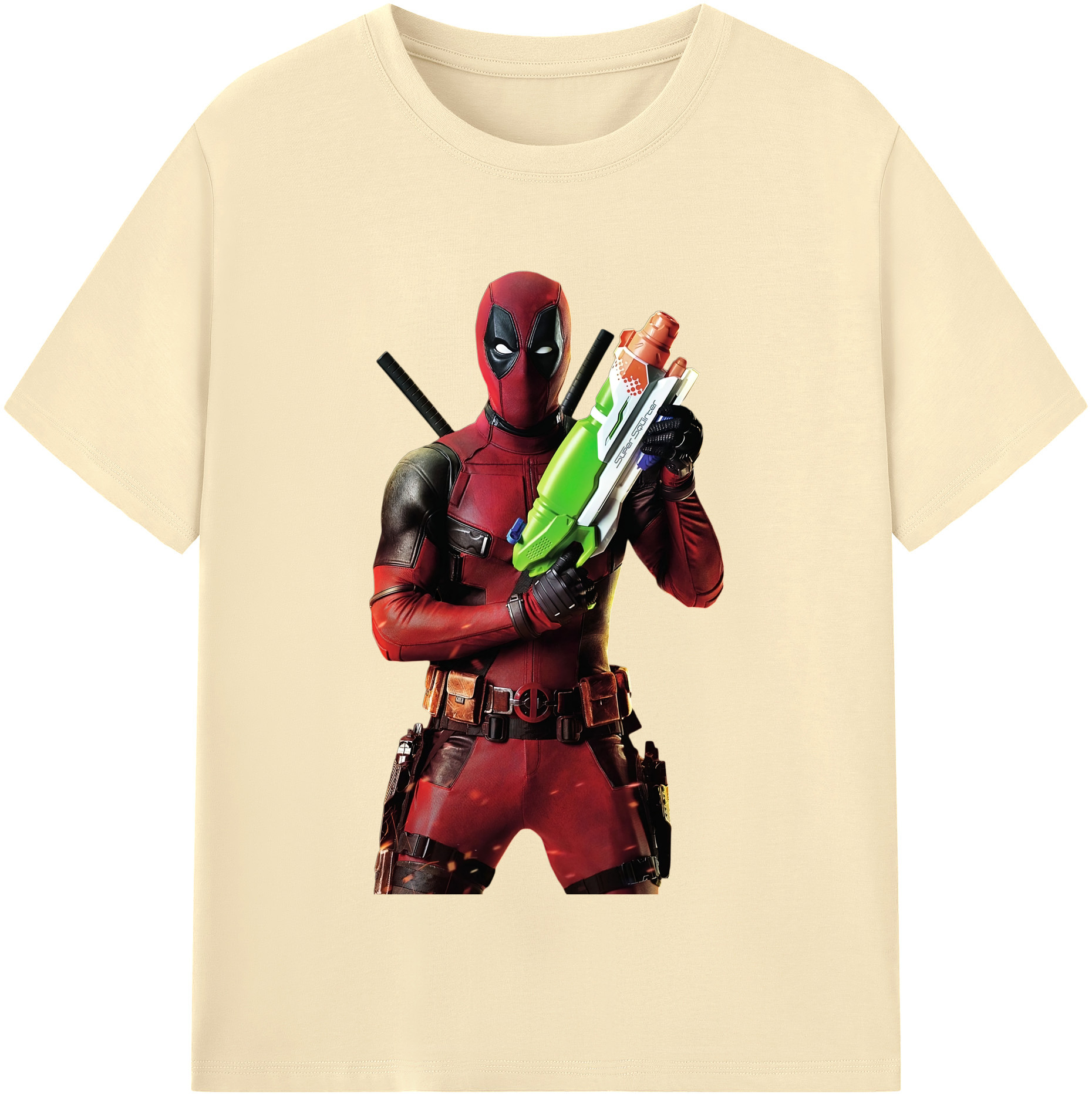 （画像用） Deadpool デッドプール 綿100％半袖Tシャツ（フロントプリント）