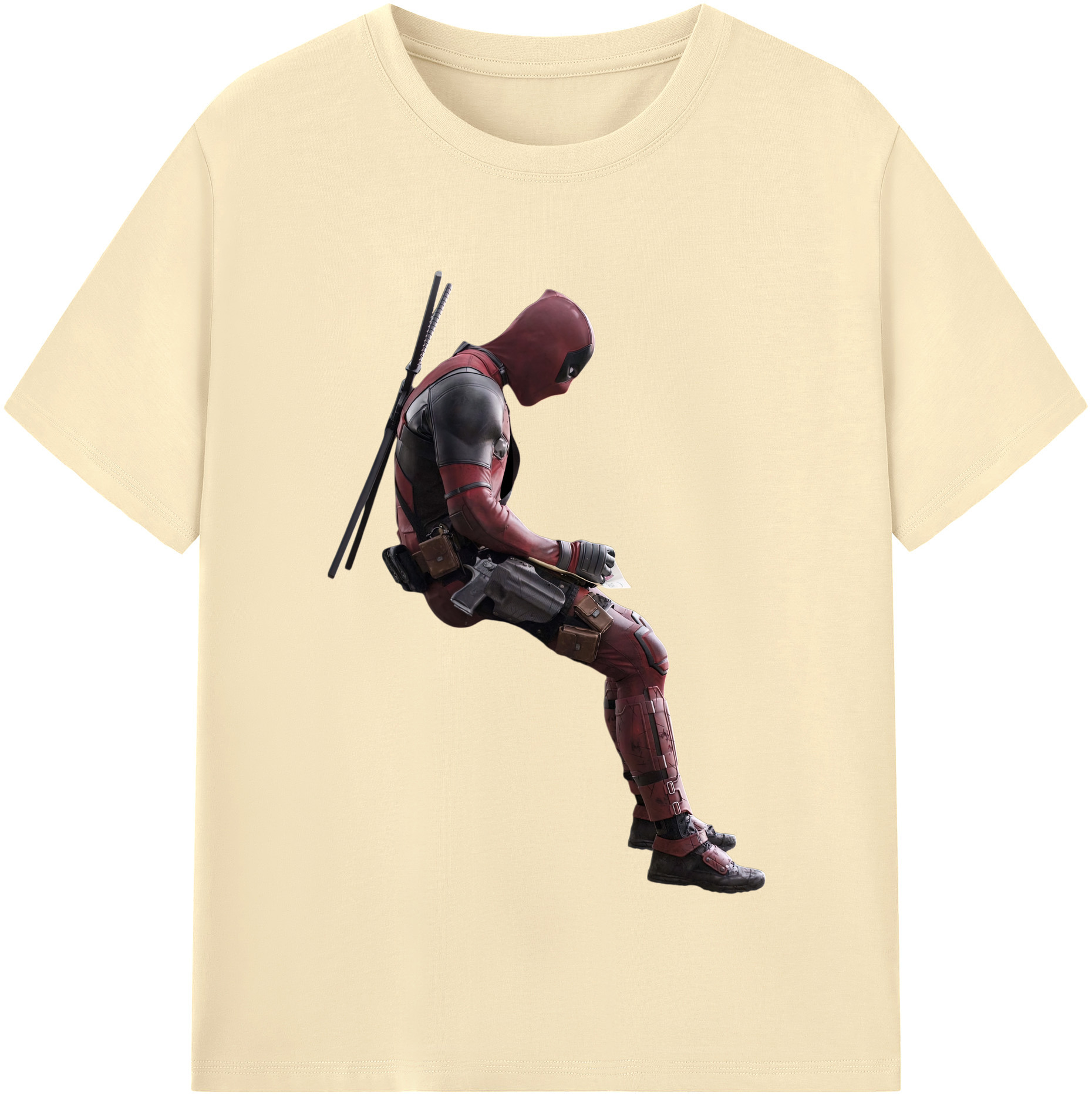 （画像用） Deadpool デッドプール 綿100％半袖Tシャツ（フロントプリント）