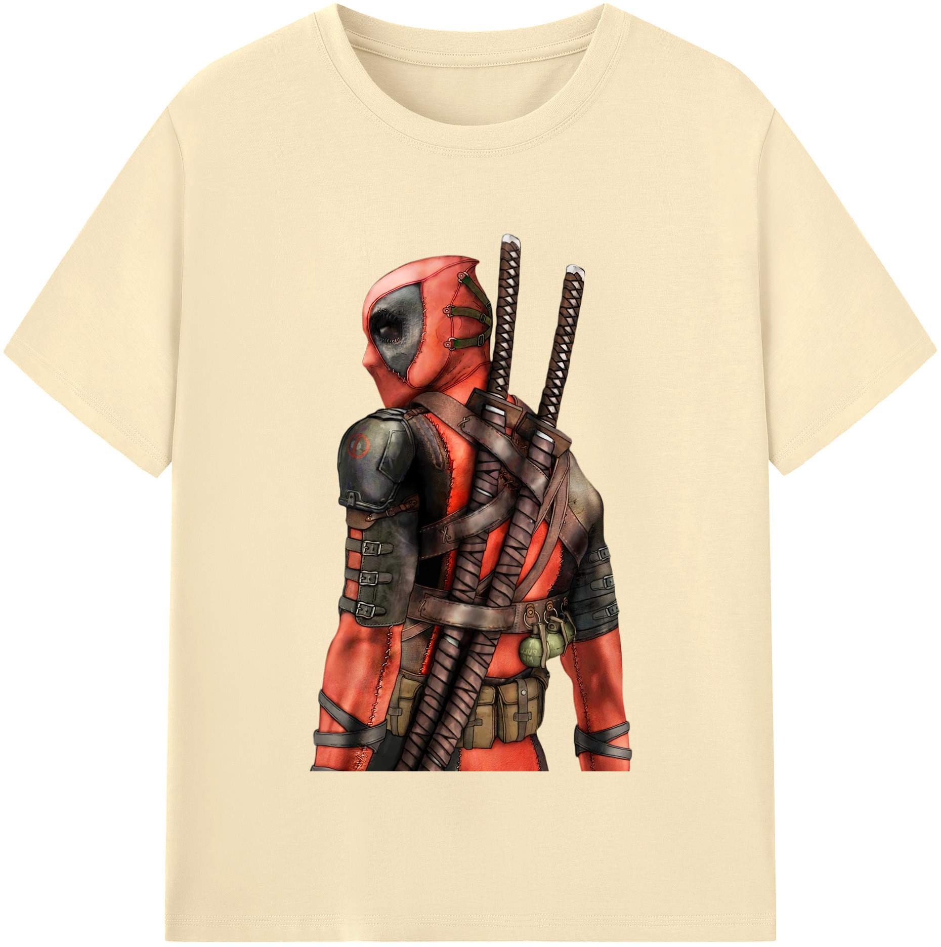 （画像用） Deadpool デッドプール 綿100％半袖Tシャツ（フロントプリント）