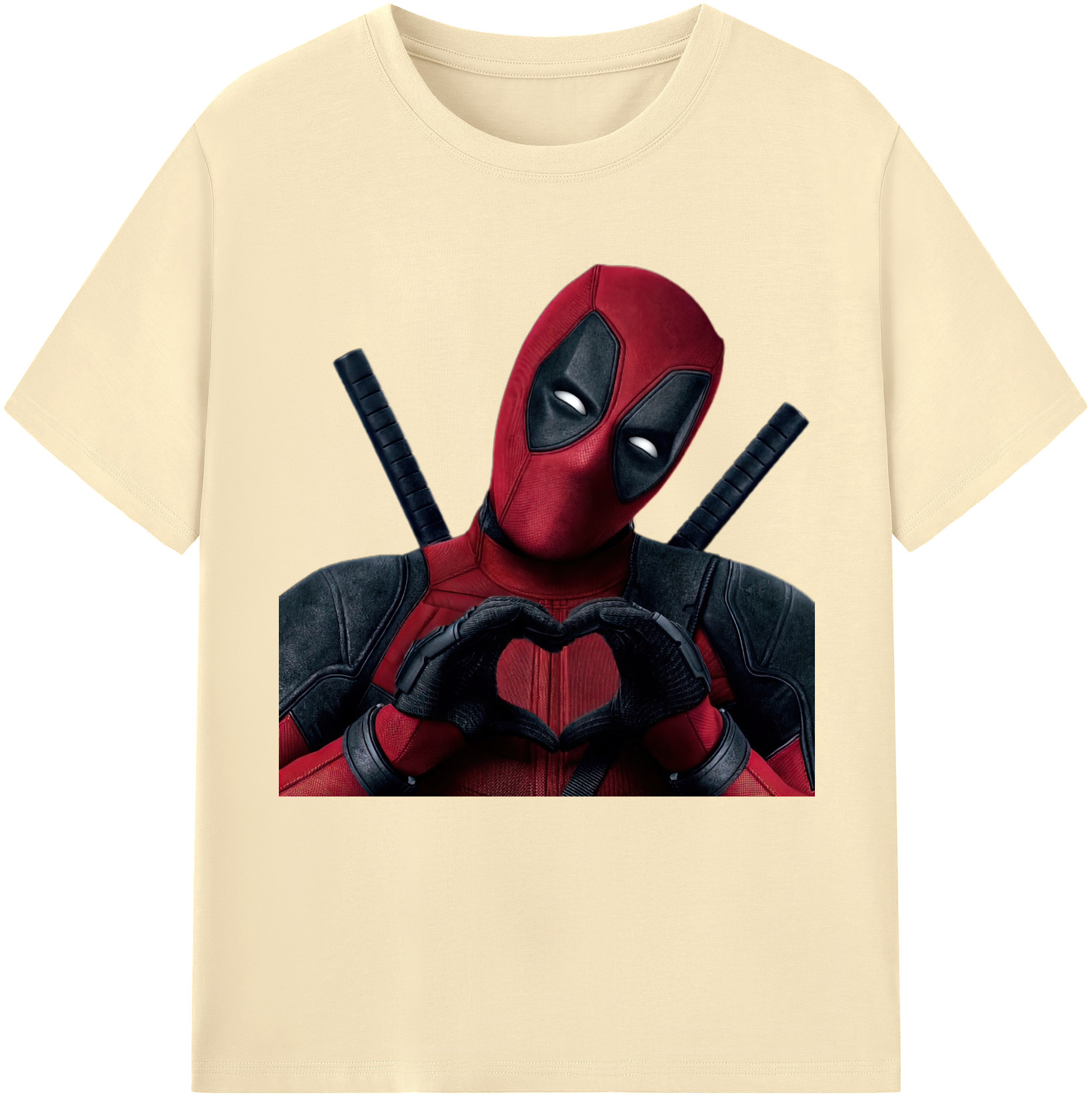 （画像用） Deadpool デッドプール 綿100％半袖Tシャツ（フロントプリント）