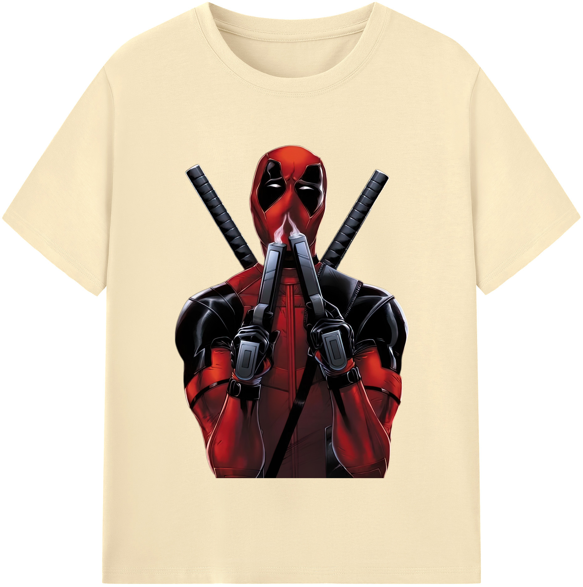 （画像用） Deadpool デッドプール 綿100％半袖Tシャツ（フロントプリント）
