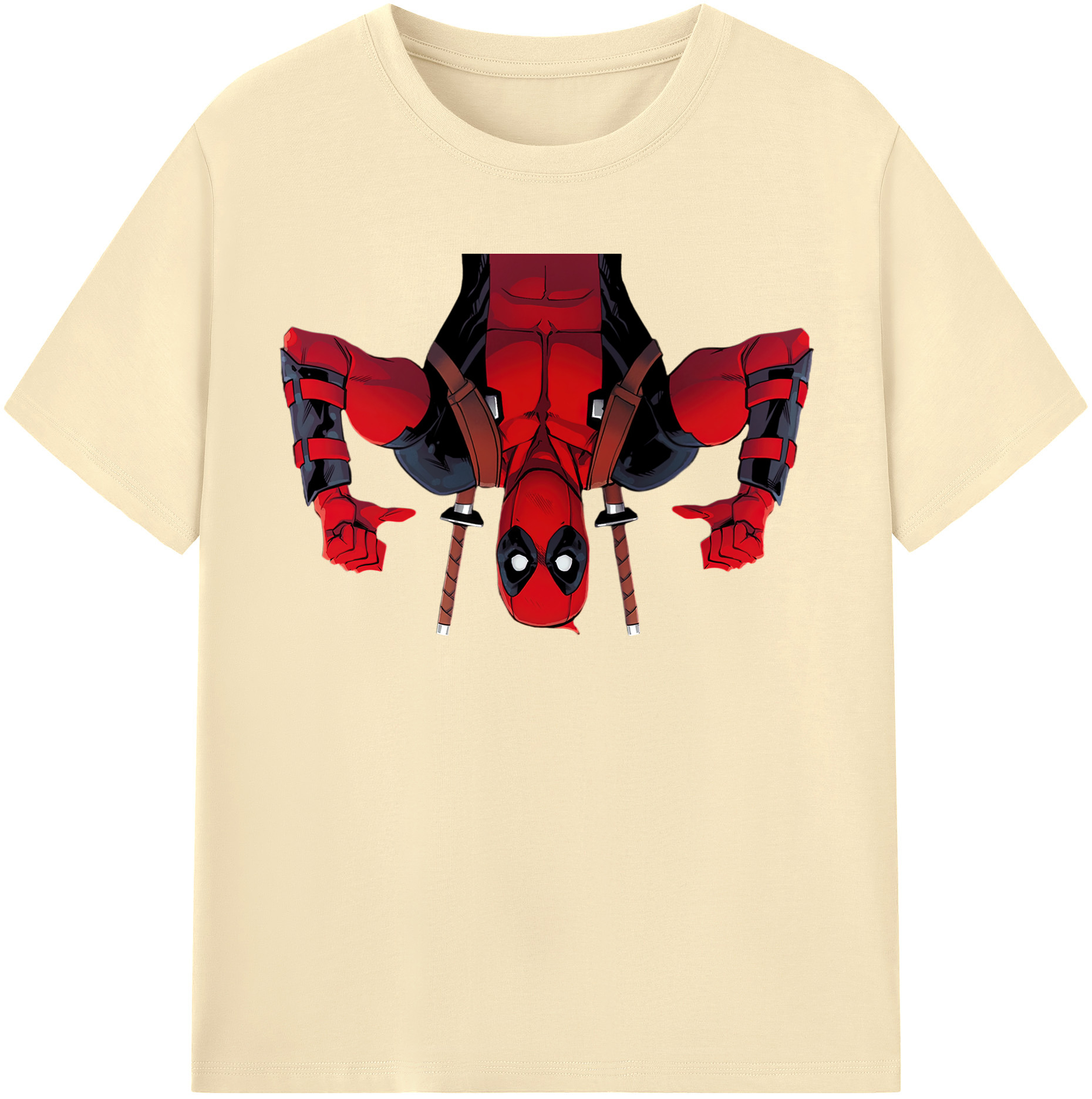 （画像用） Deadpool デッドプール 綿100％半袖Tシャツ（フロントプリント）