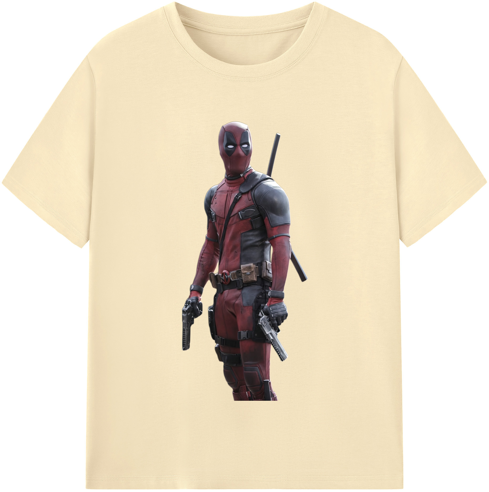 （画像用） Deadpool デッドプール 綿100％半袖Tシャツ（フロントプリント）